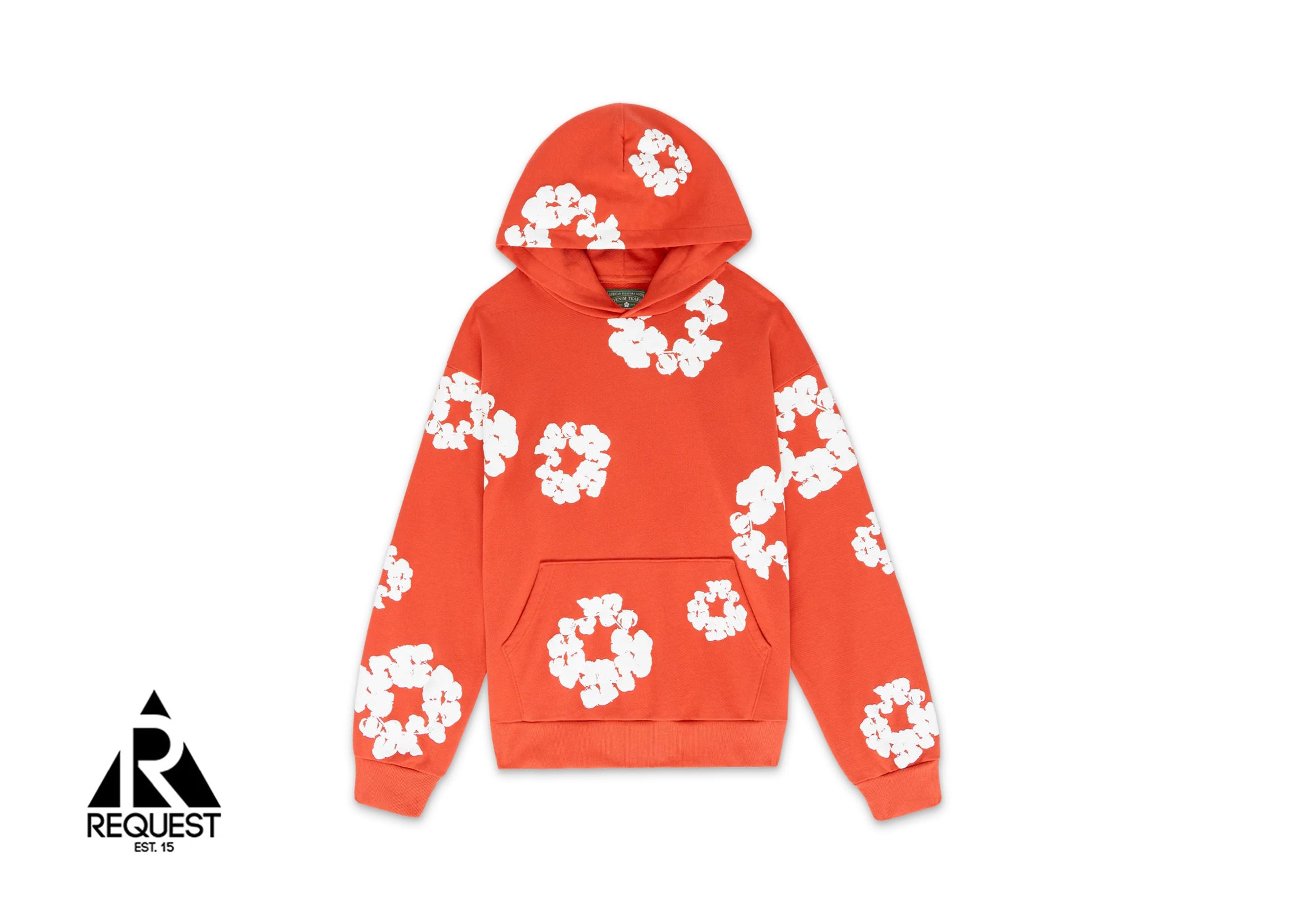 Cotton Wreath Hoodie "Orange"