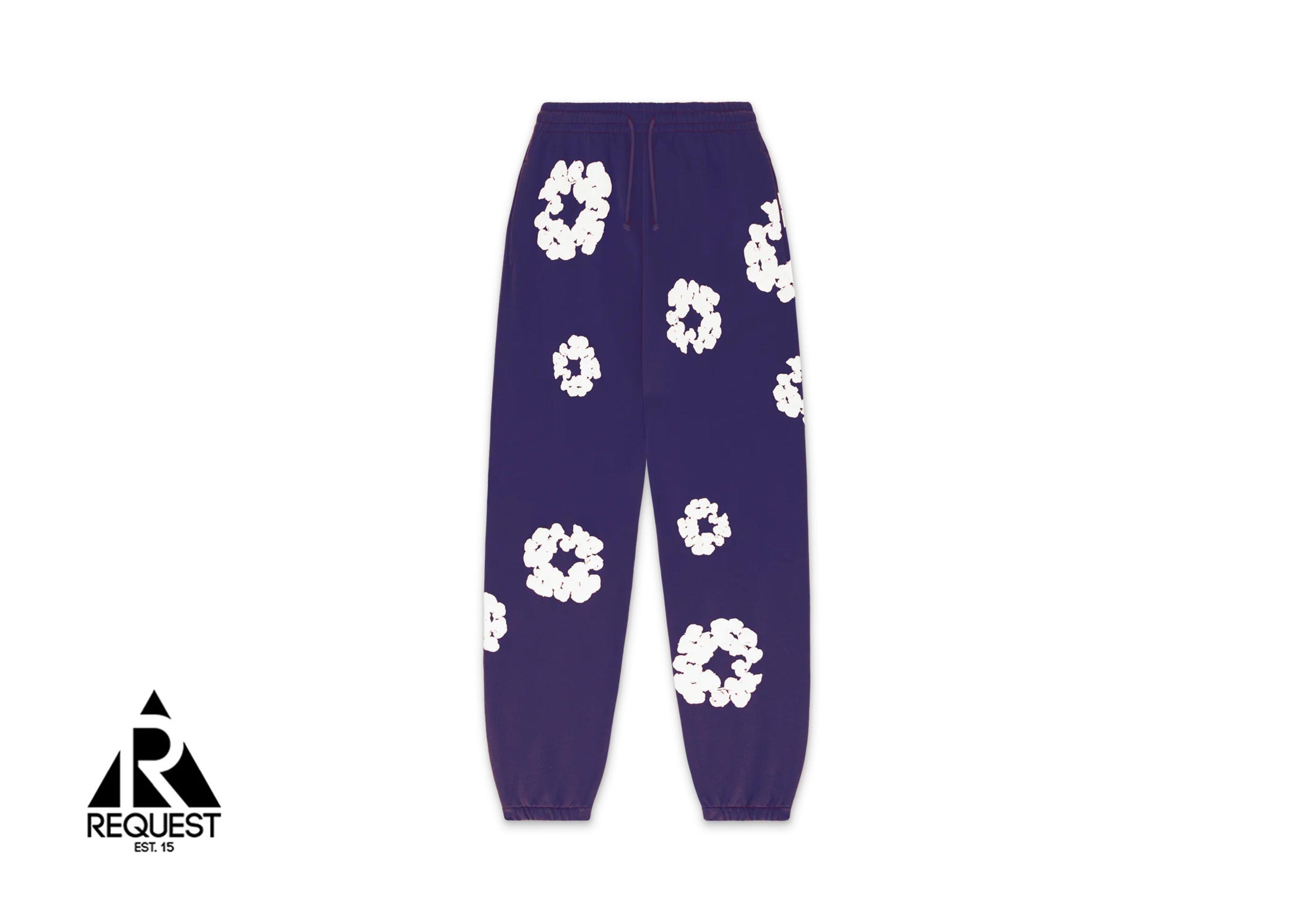 Cotton Wreath Sweatpants "Purple"