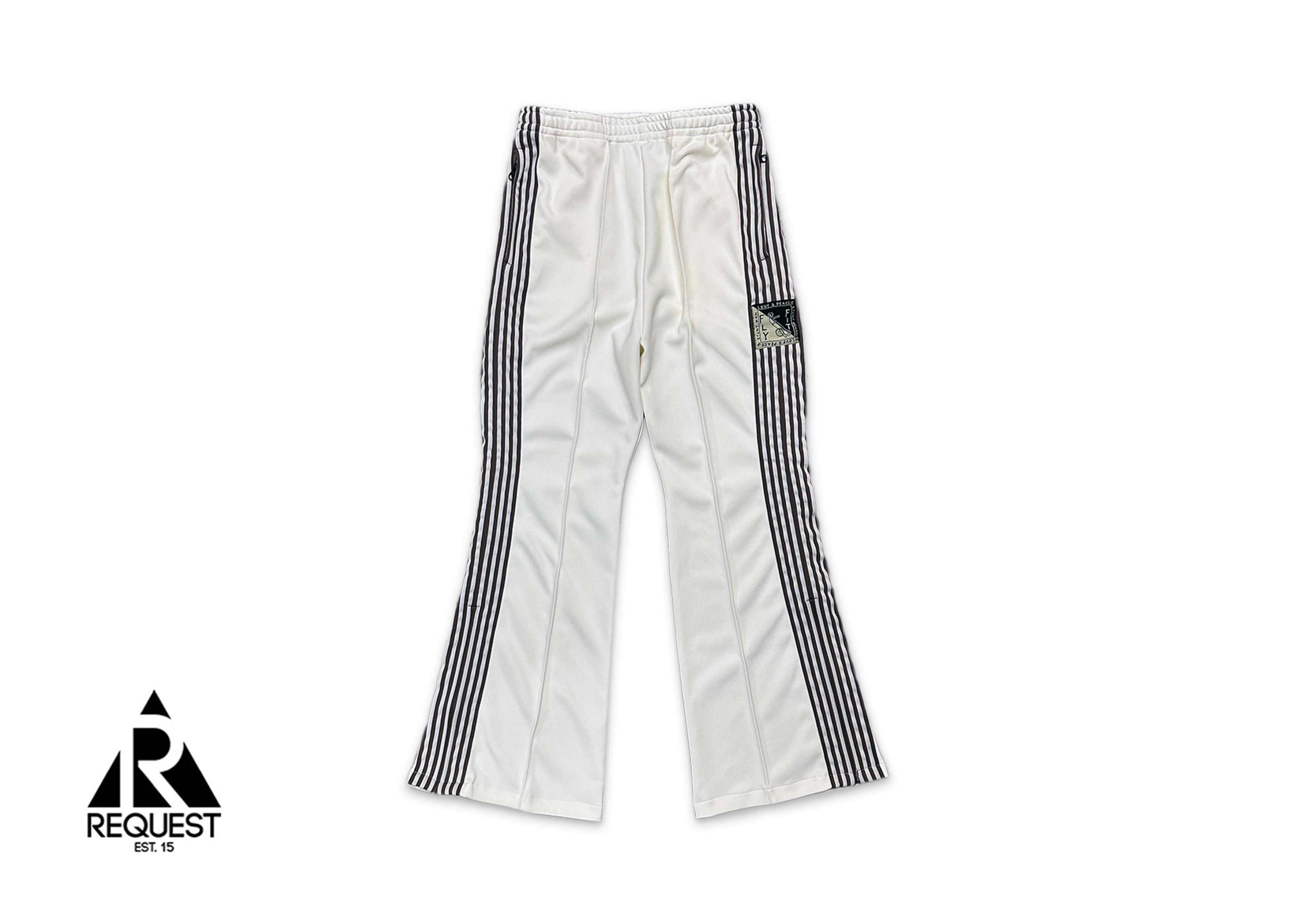 Stuntman Banner Track Pants "White & Brown"