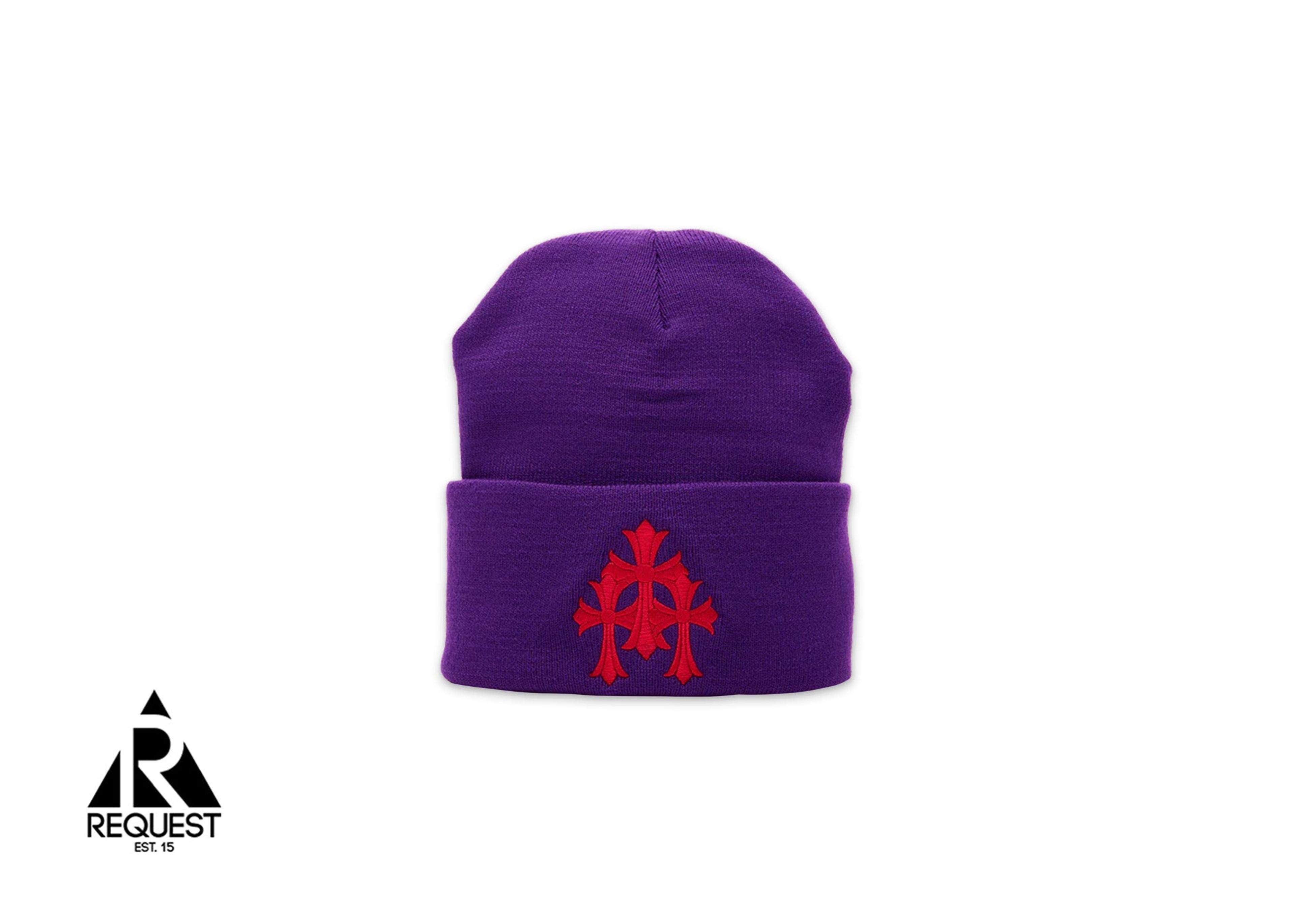 Triple Cross Beanie "Purple"