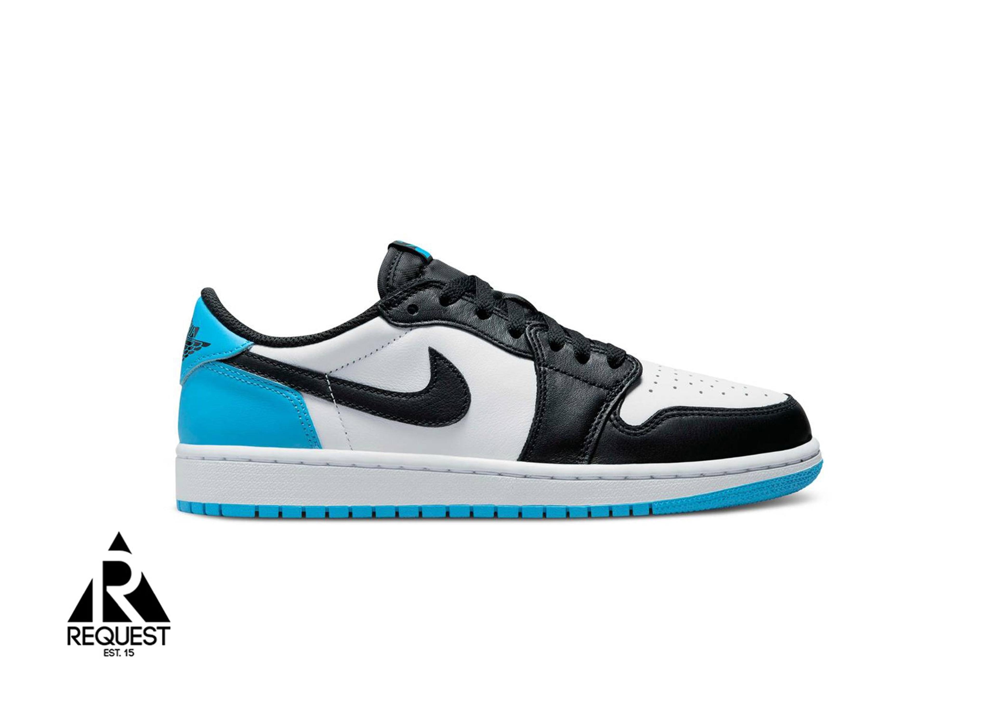 Air Jordan 1 Low "Black Dark Powder Blue" (W)