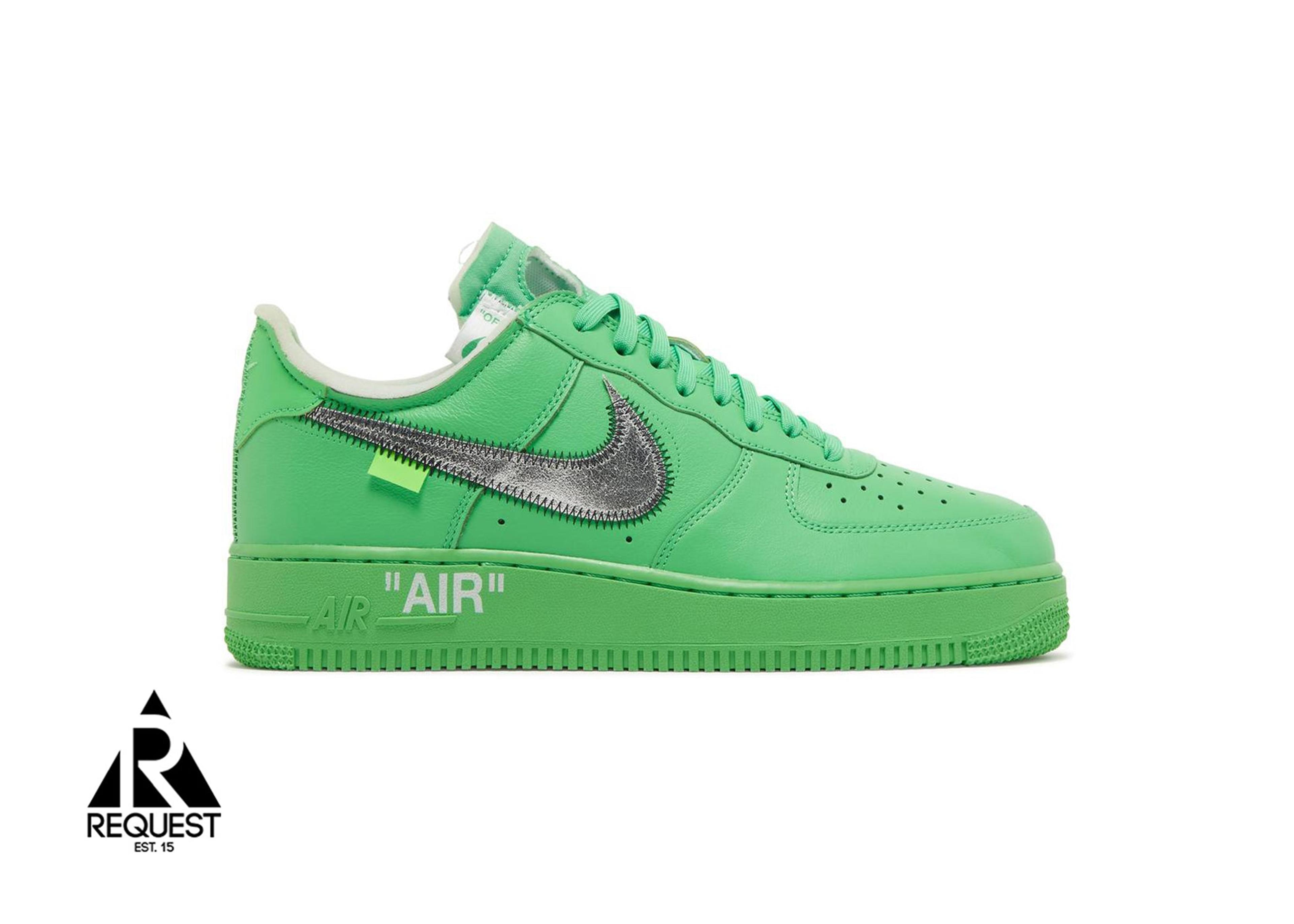 Nike Off White Air Force 1 Low "Brooklyn" / "Green Spark"