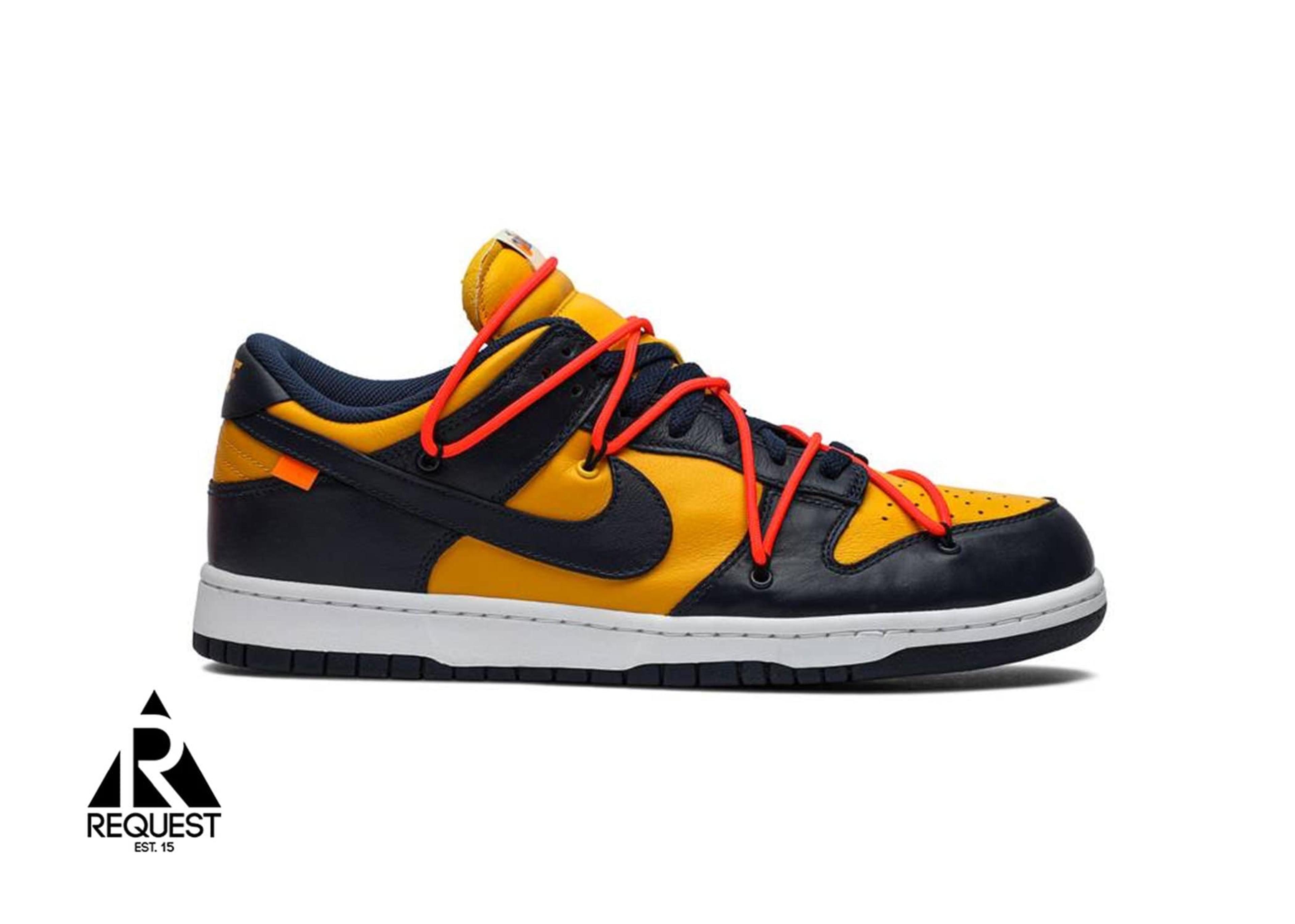 Nike Dunk Low “Off White University Gold Midnight Navy”