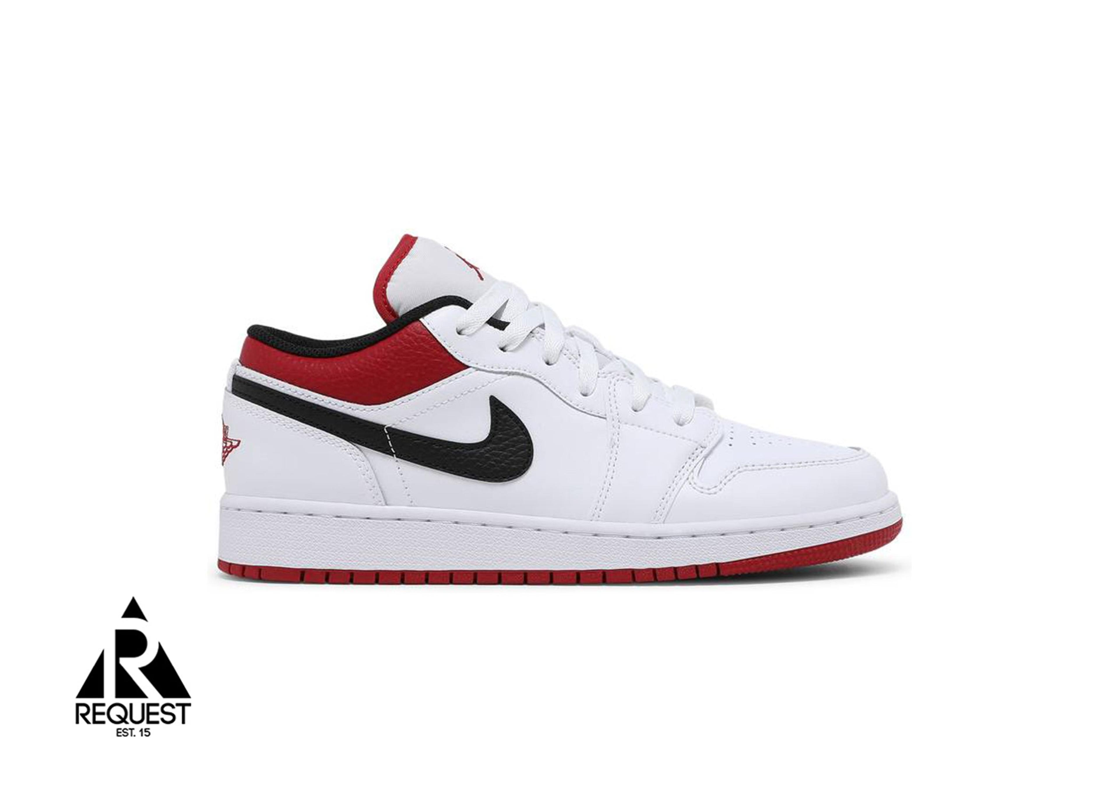 Air Jordan 1 Retro Low “White University Red Black”