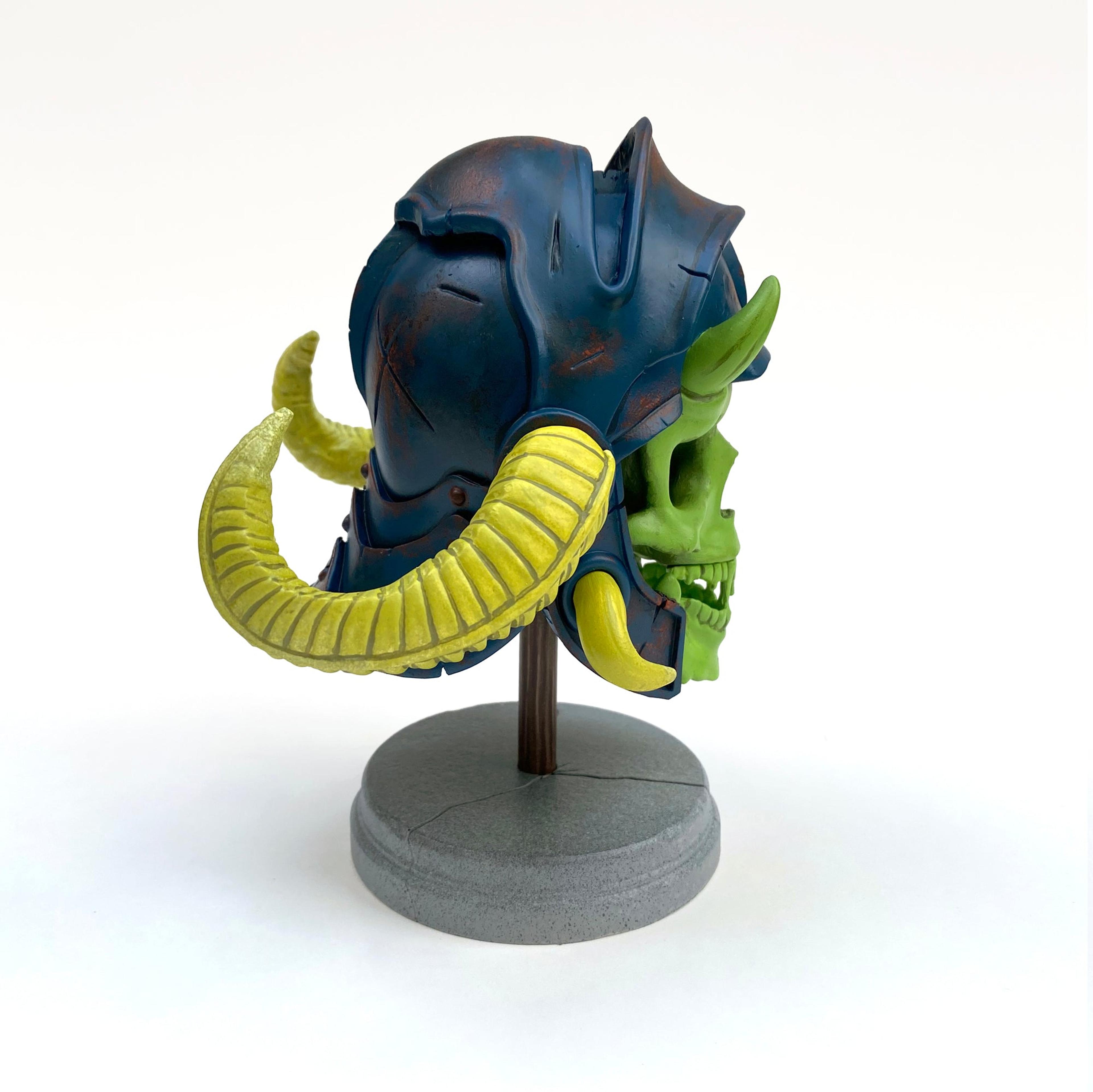 Alternate View 4 of K-NOR Warrior Skull resin figure