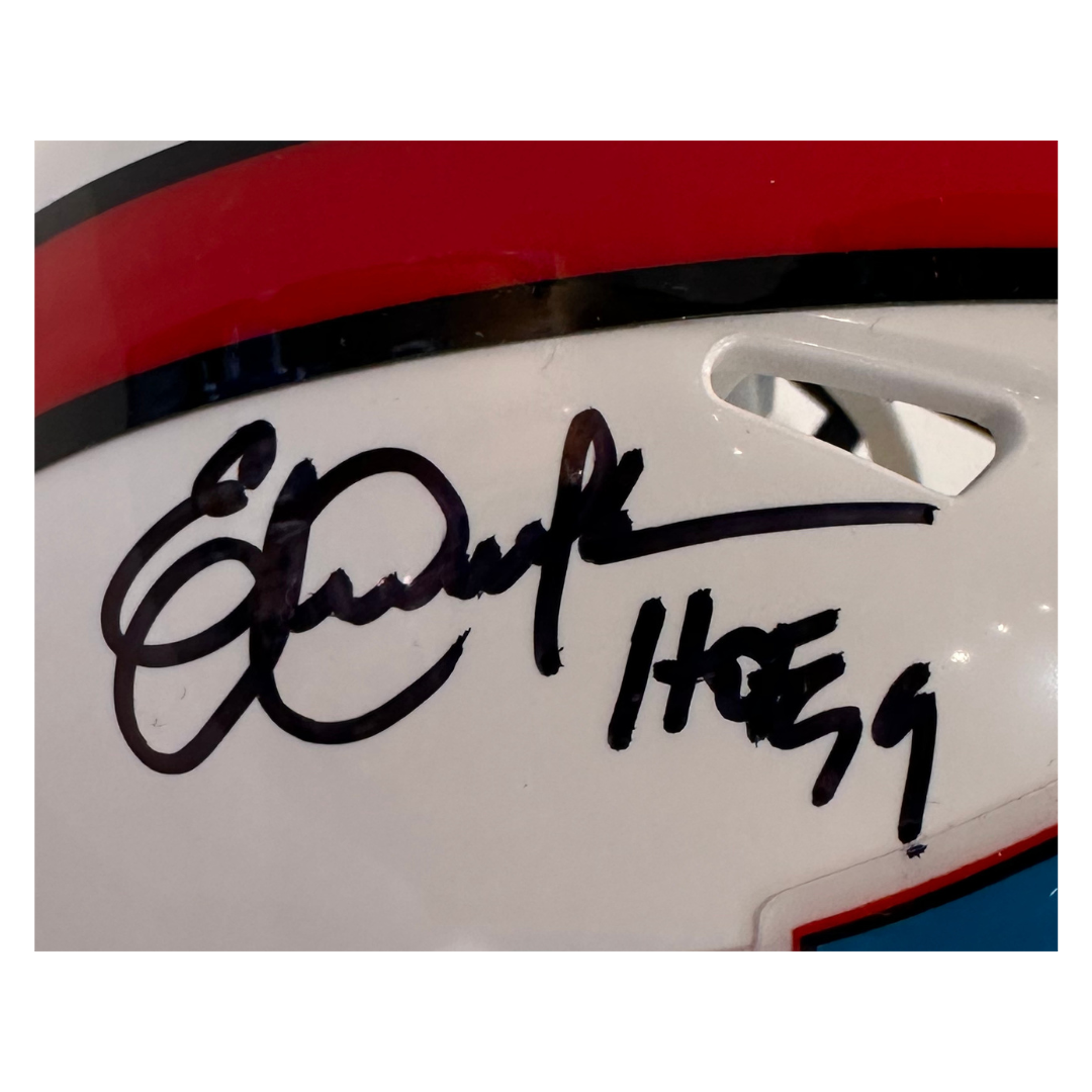 NTWRK - Eric Dickerson Autographed Hall Of Fame Mini Speed Helmet