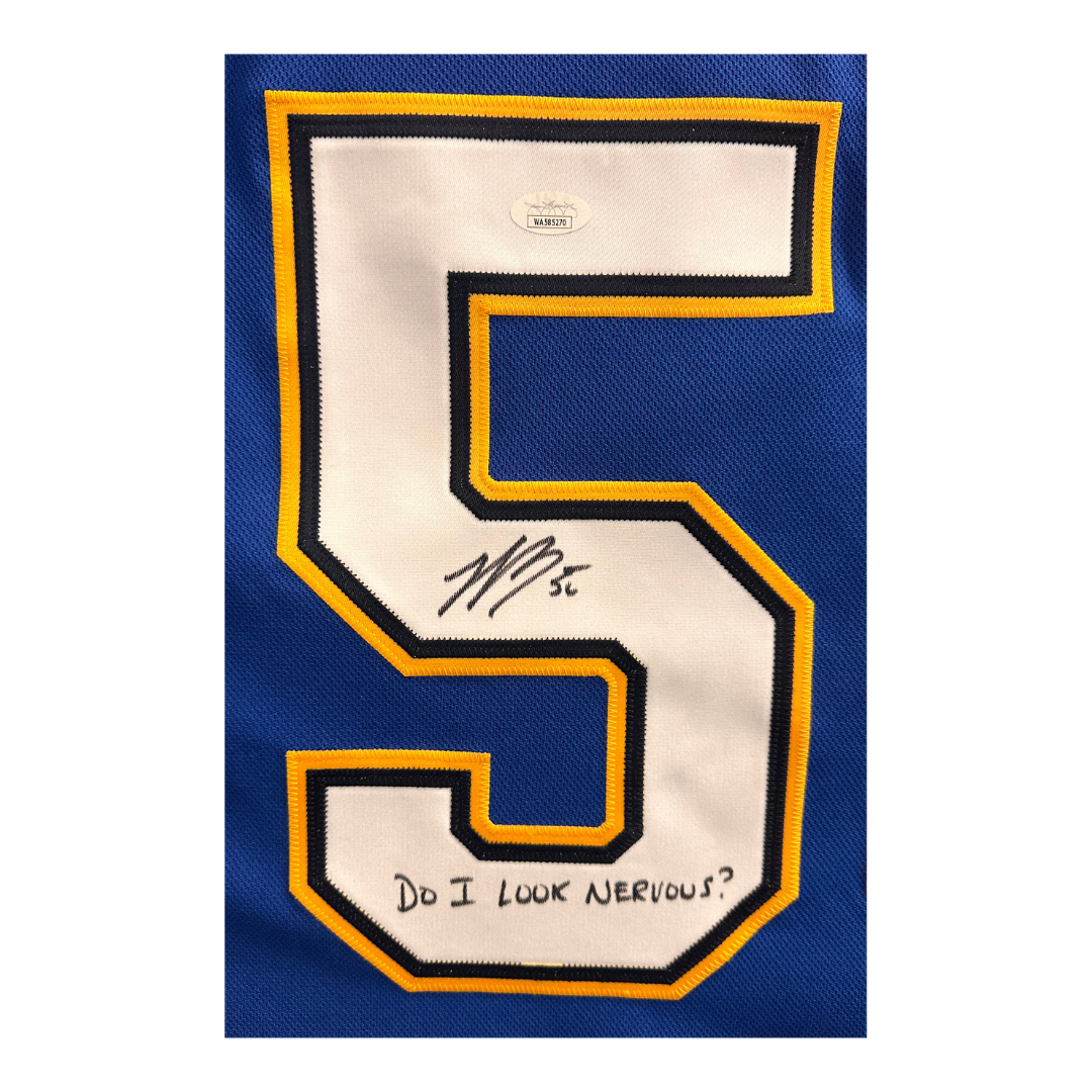 Jordan Binnington St. Louis Blues Autographed White Adidas