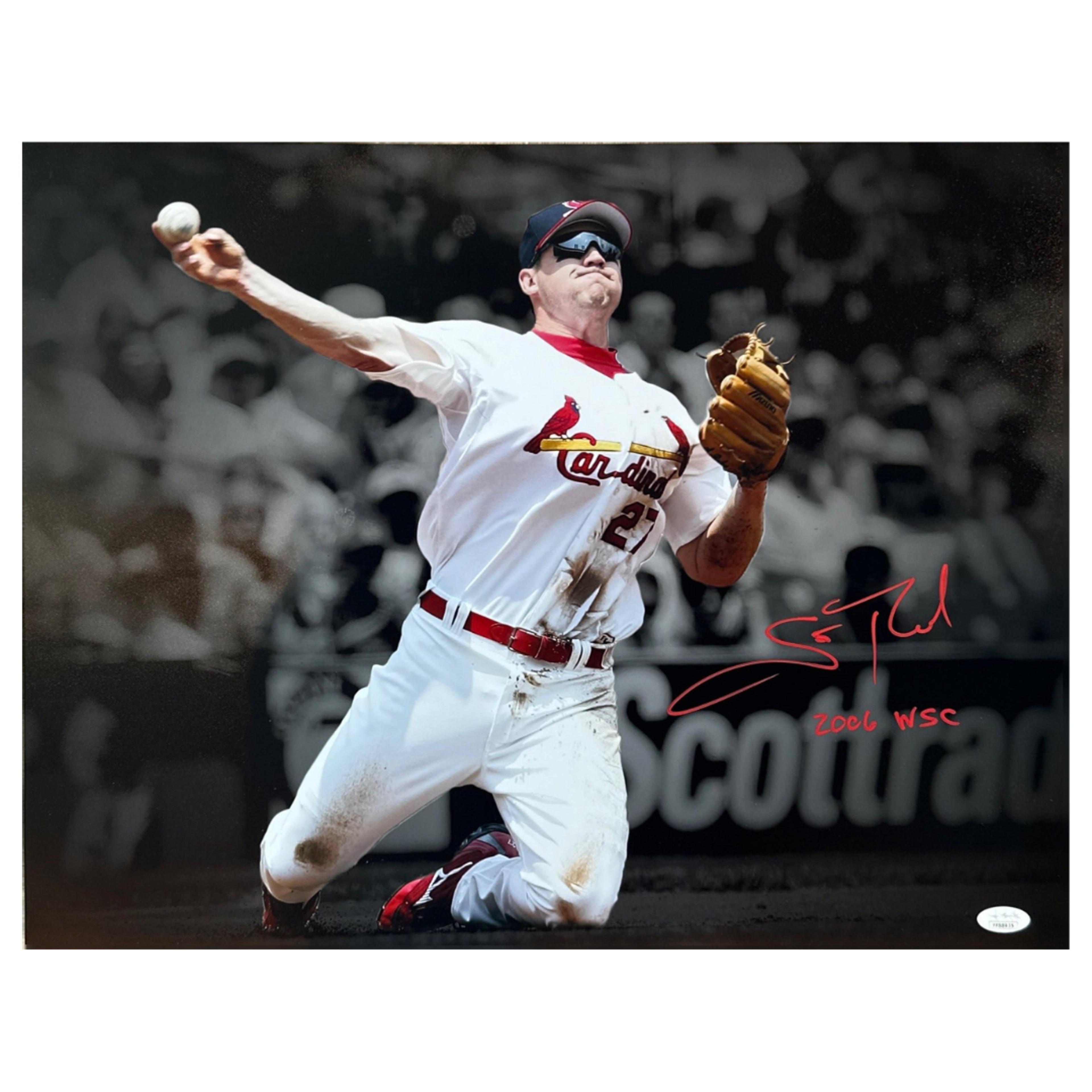 NTWRK - Scott Rolen St Louis Cardinals Autographed Spotlight 16x20