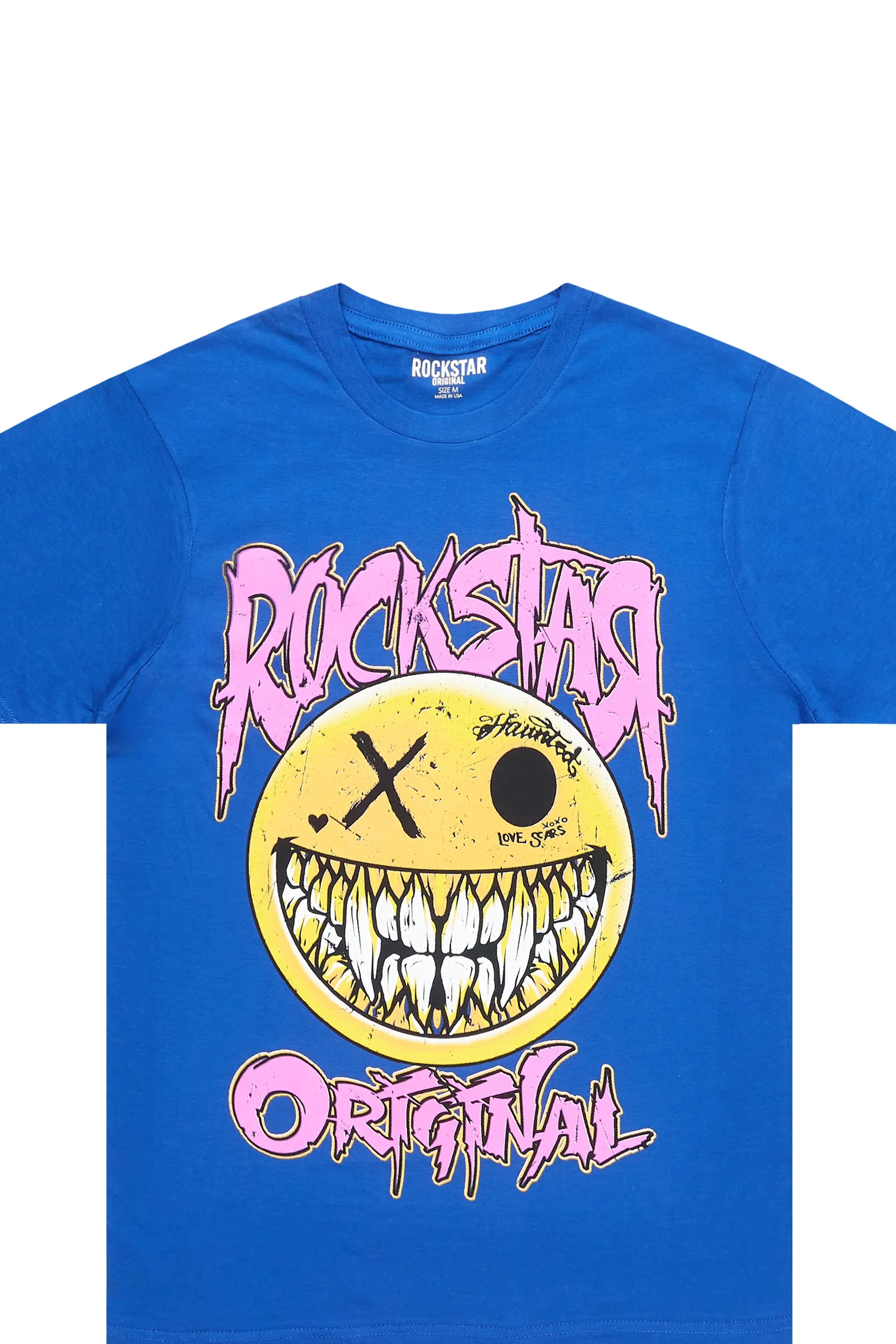 Alternate View 4 of Fraust Royal Blue Graphic T-Shirt