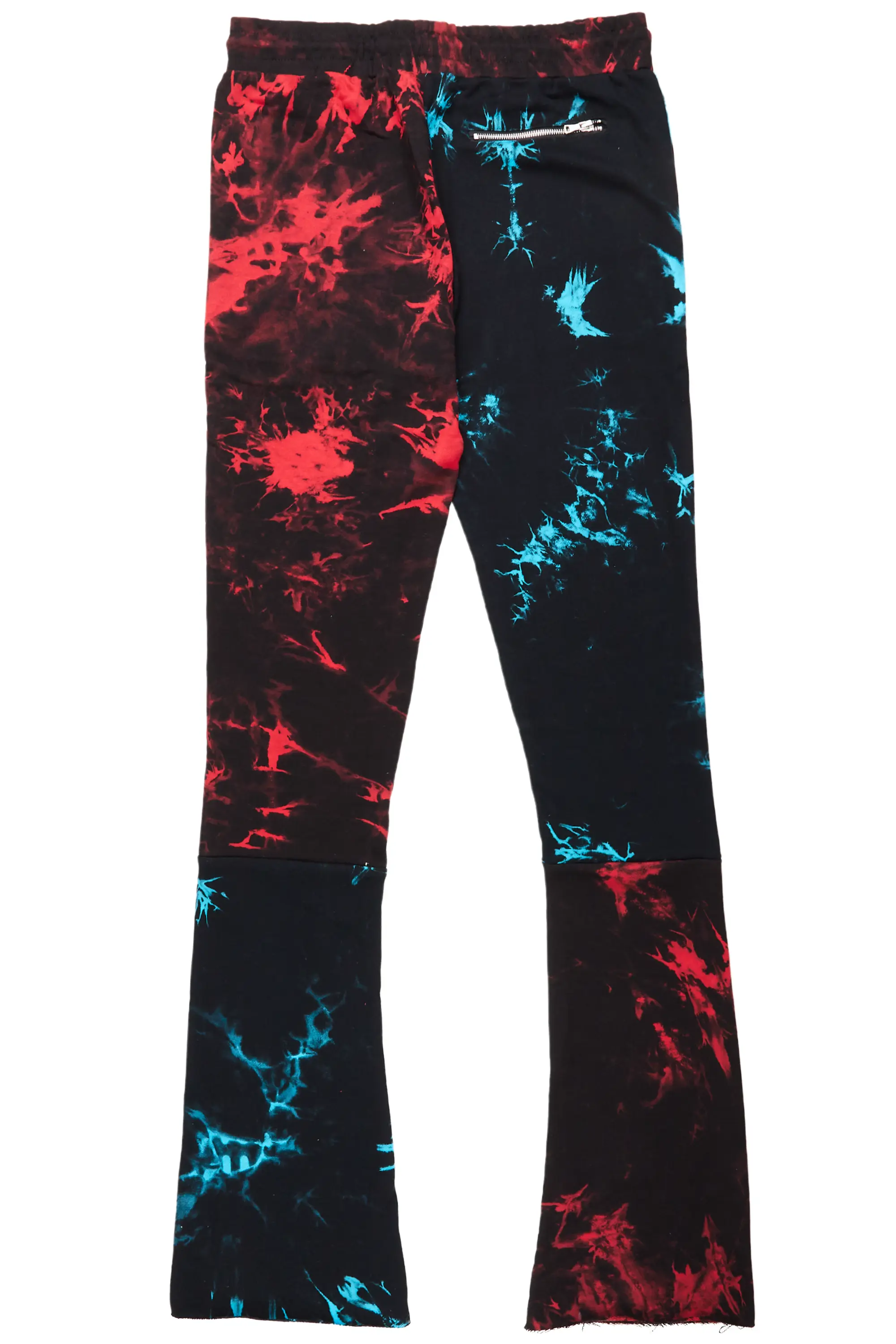 Alternate View 7 of Imogen Blue/Red Super Stacked Flare Track Pant