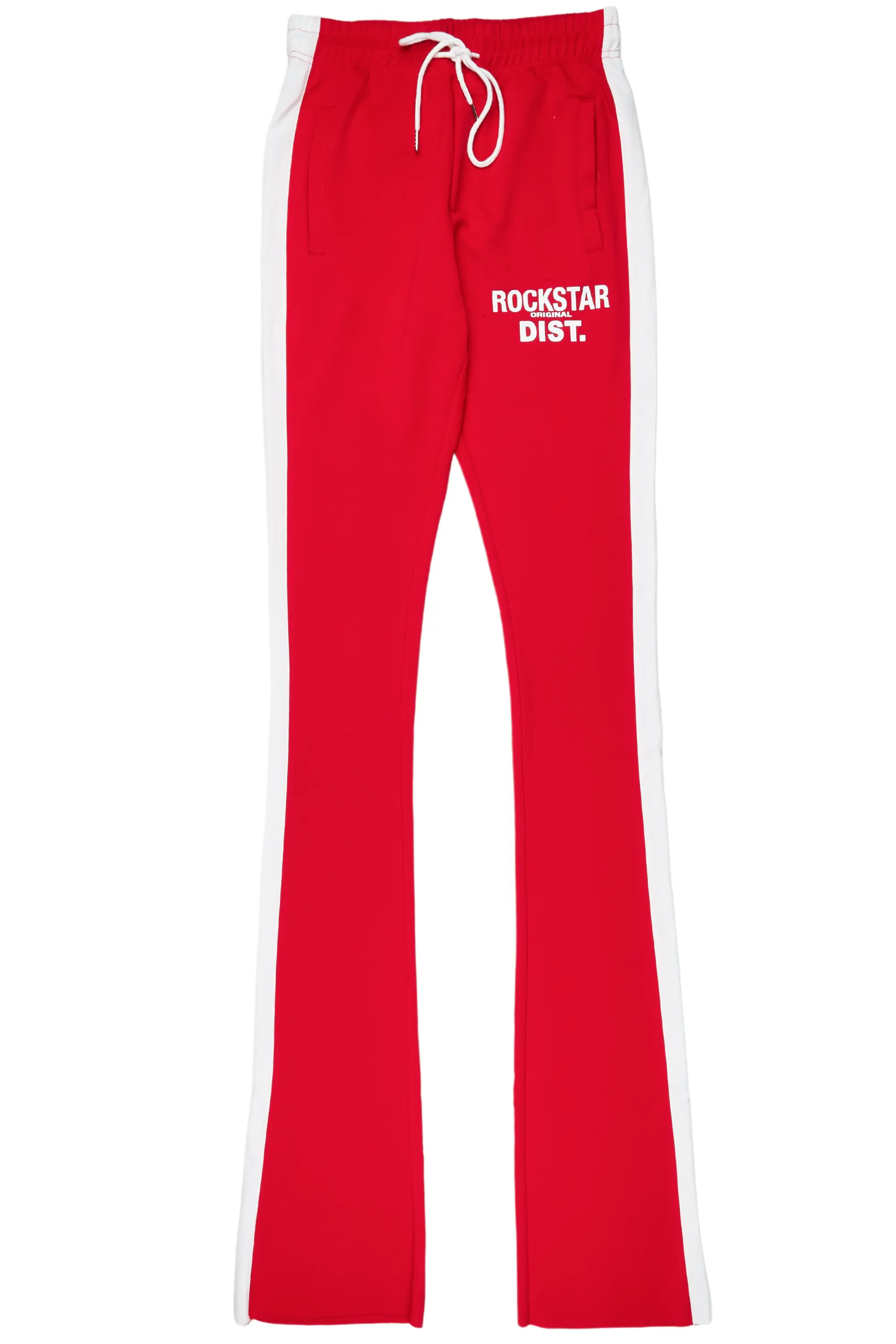 Alternate View 1 of Landry Red Super Stacked Track Pant