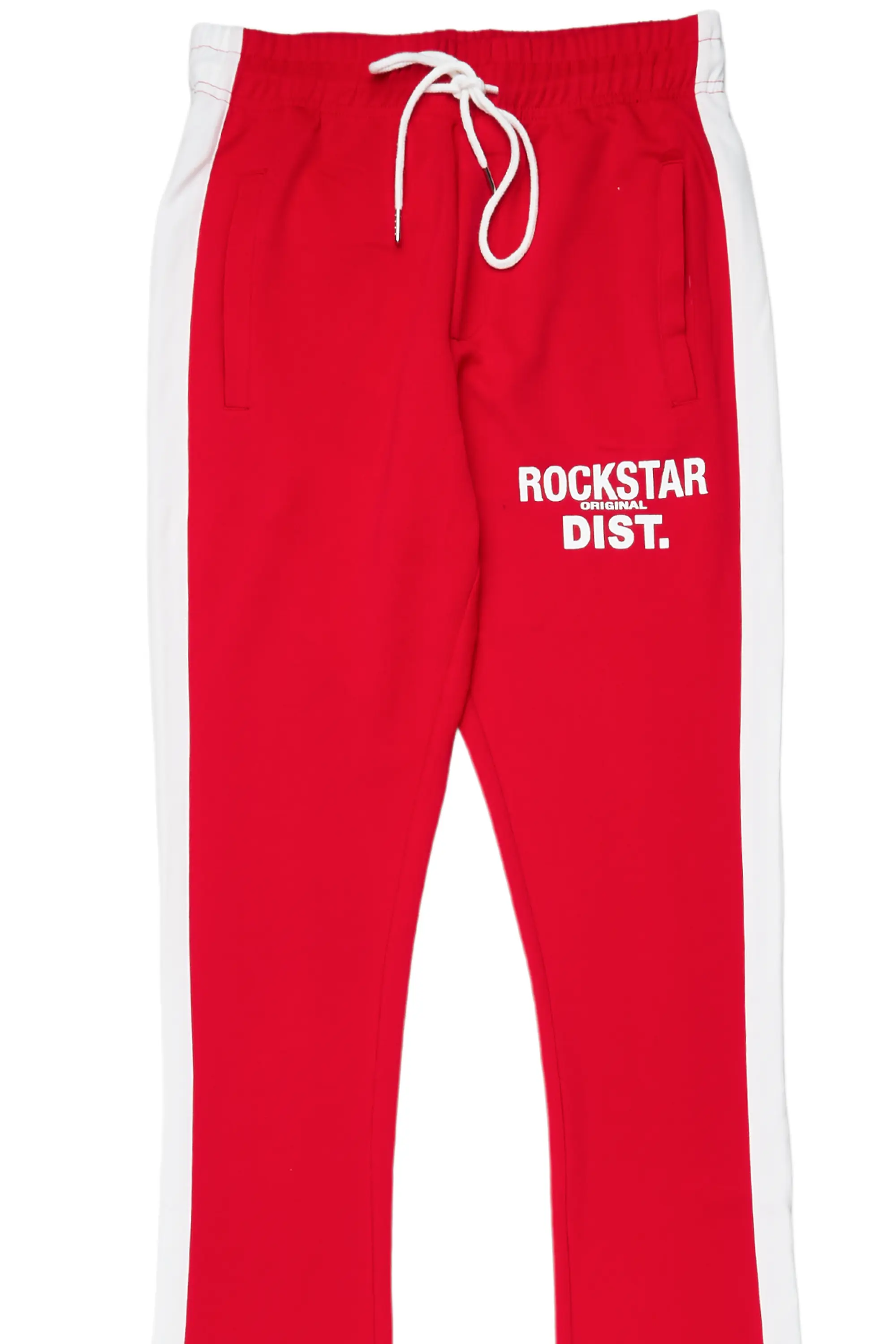 Alternate View 6 of Landry Red Super Stacked Track Pant