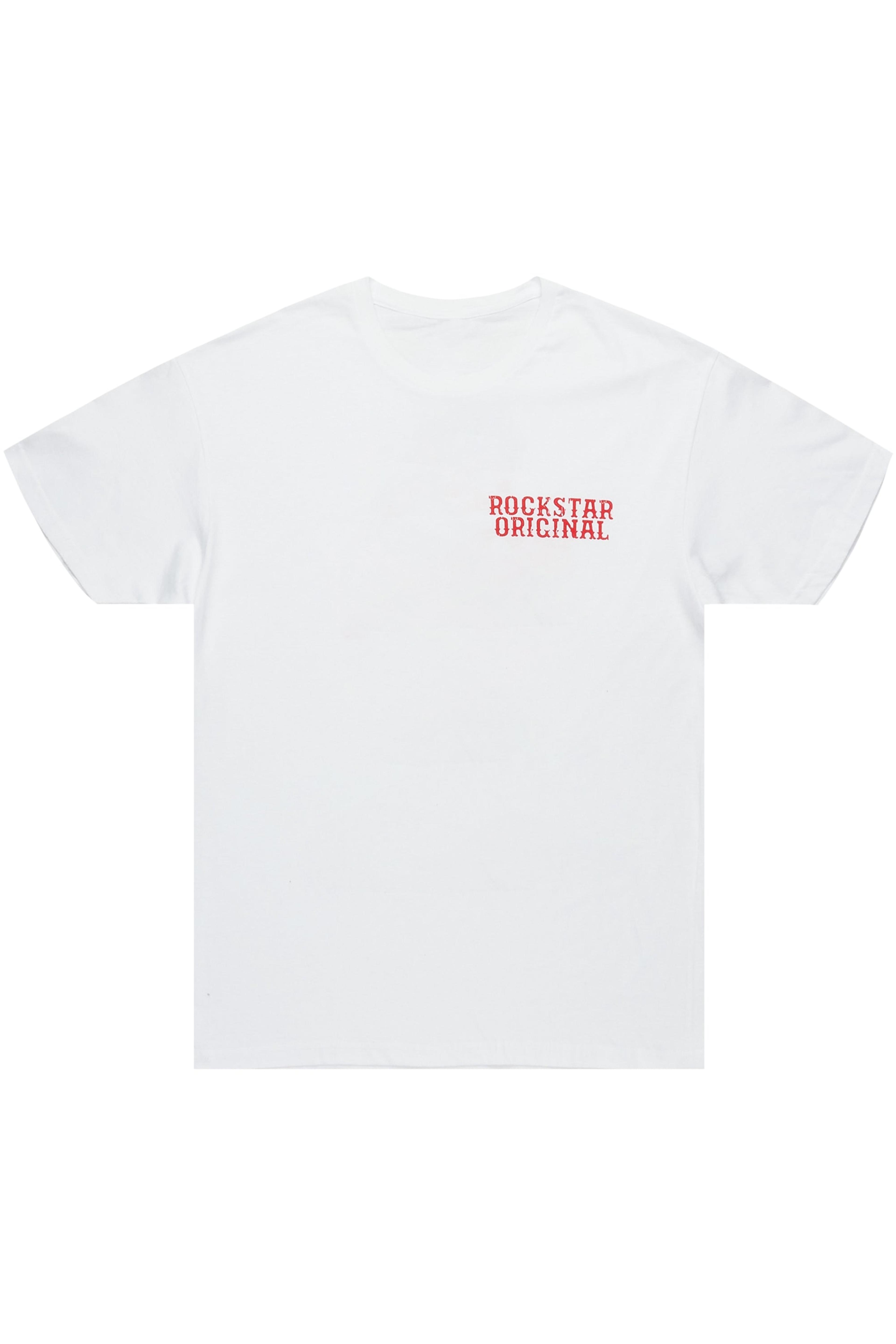 Alternate View 2 of Posse White/Red Graphic T-Shirt