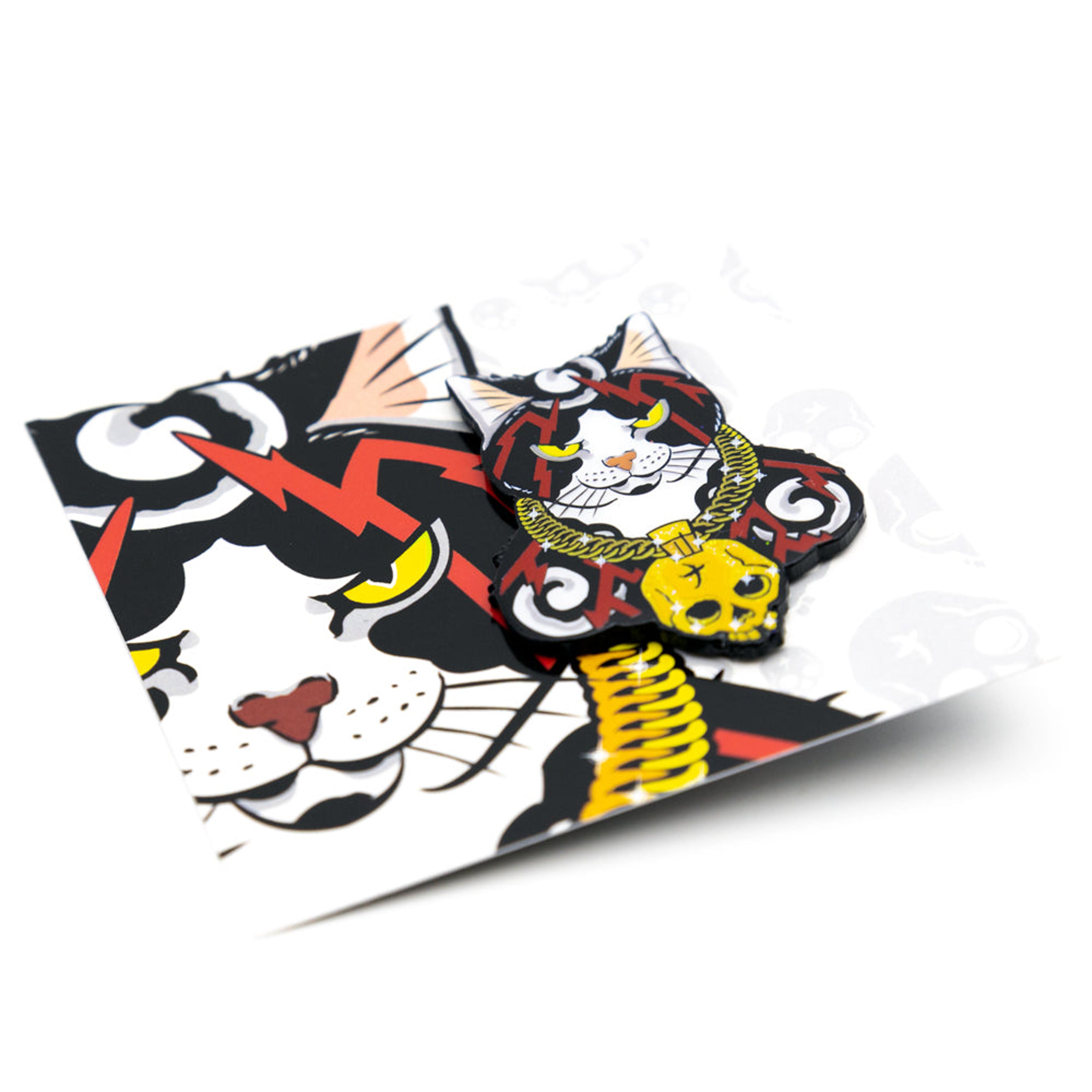 Alternate View 2 of Electric Cat Pin