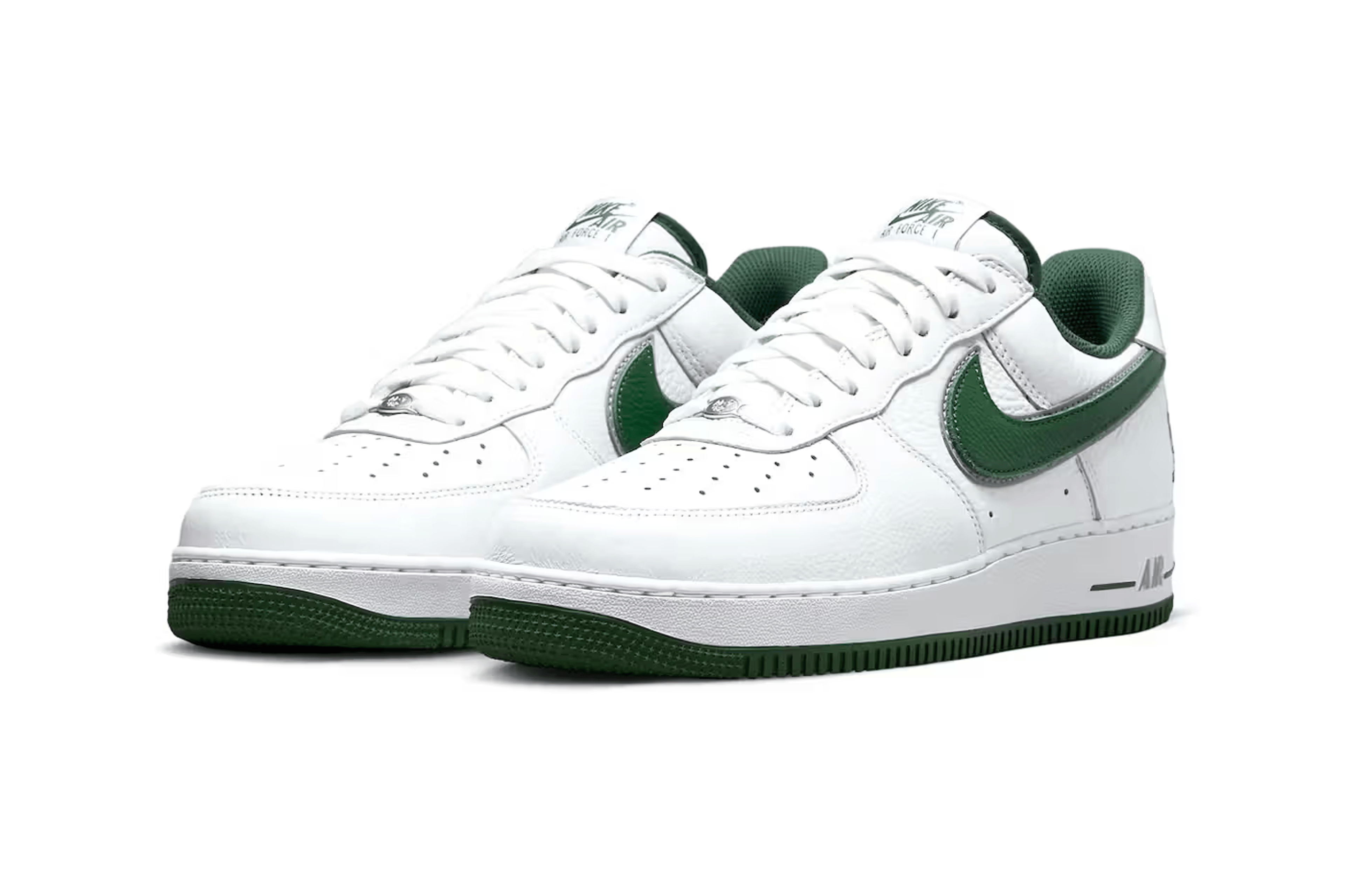 Alternate View 5 of Men's Nike Air Force 1 Low - White/Deep Forest