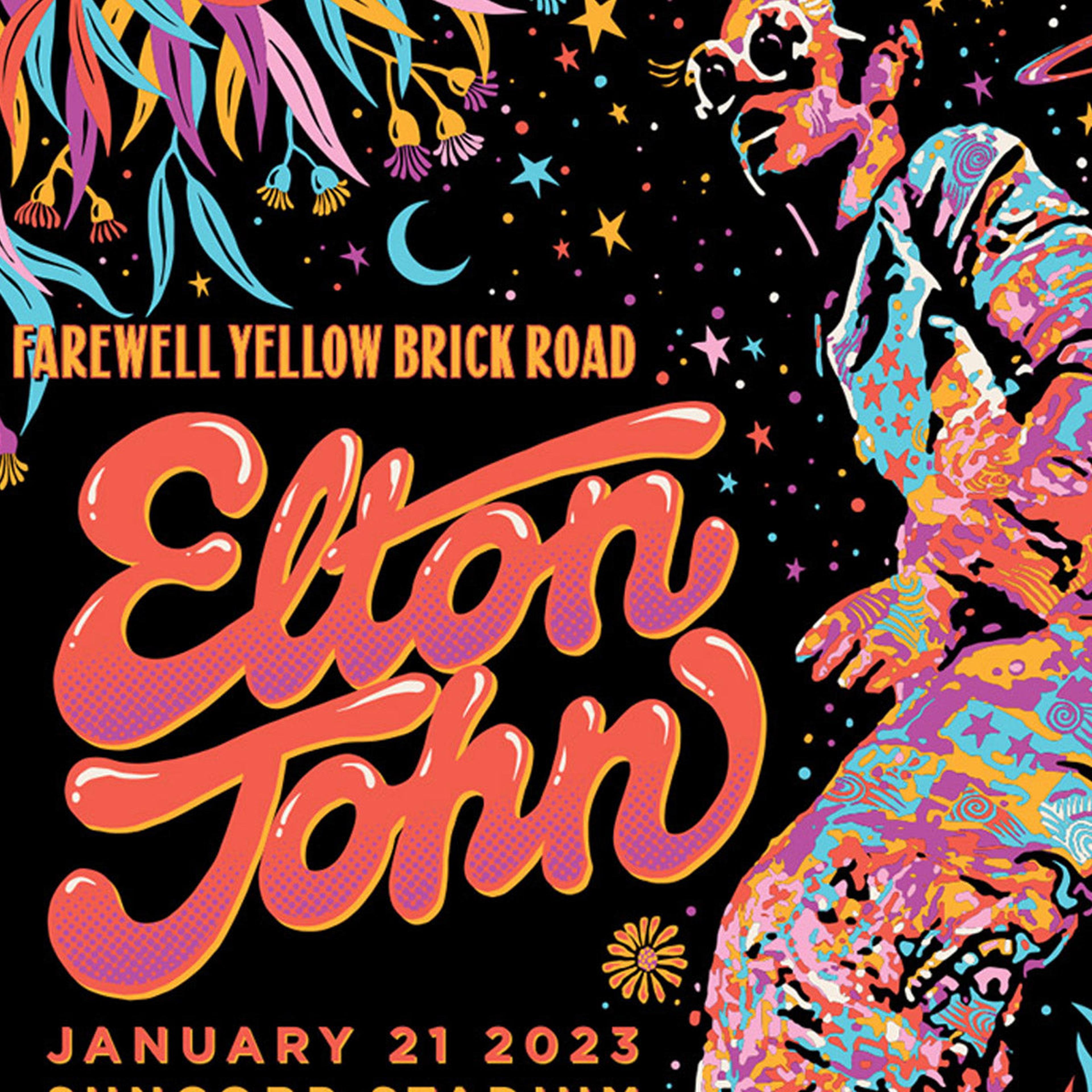 Alternate View 1 of Elton John Brisbane January 21, 2023 Farewell Yellow Brick Road 