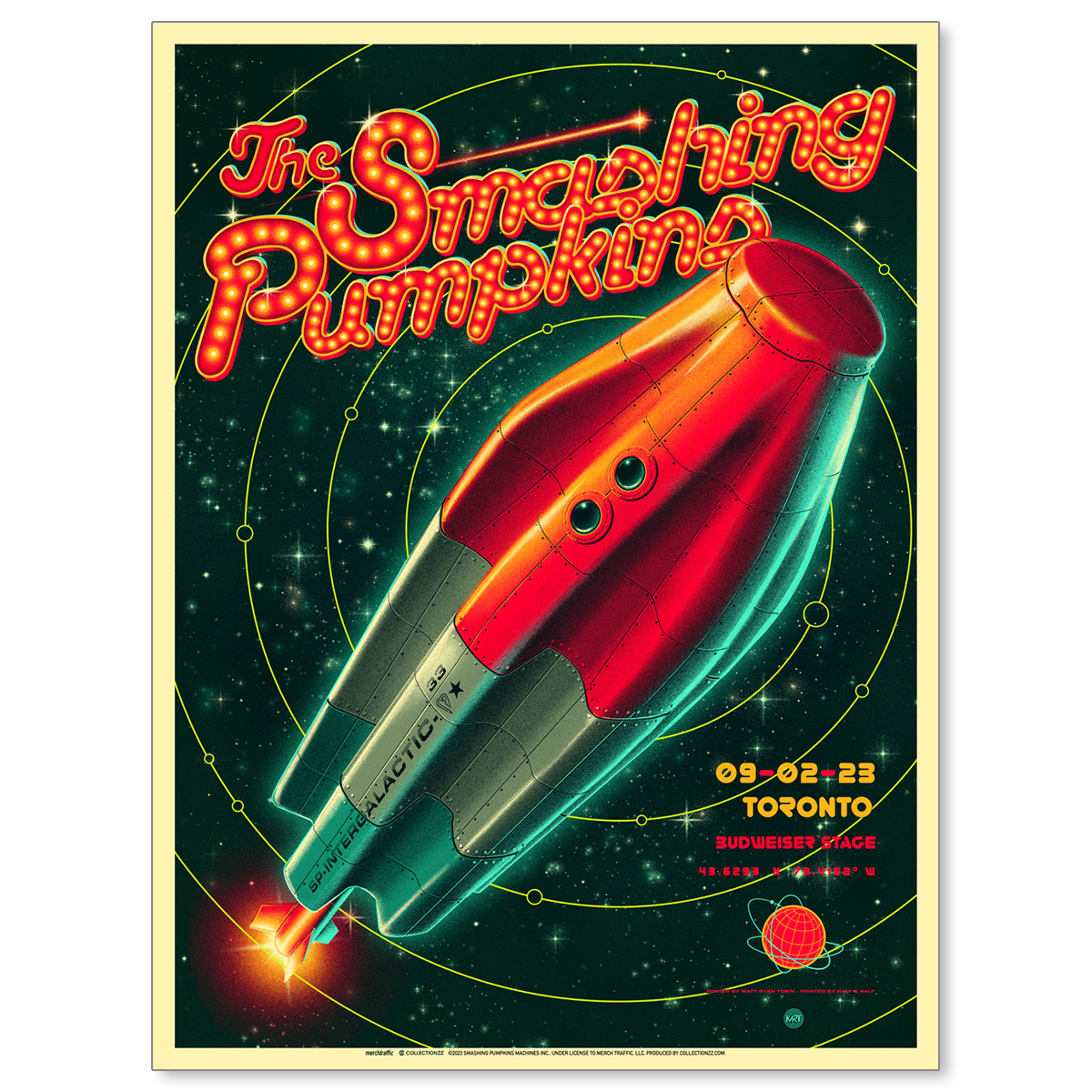The Smashing Pumpkins Toronto September 2, 2023 Poster & Setlist