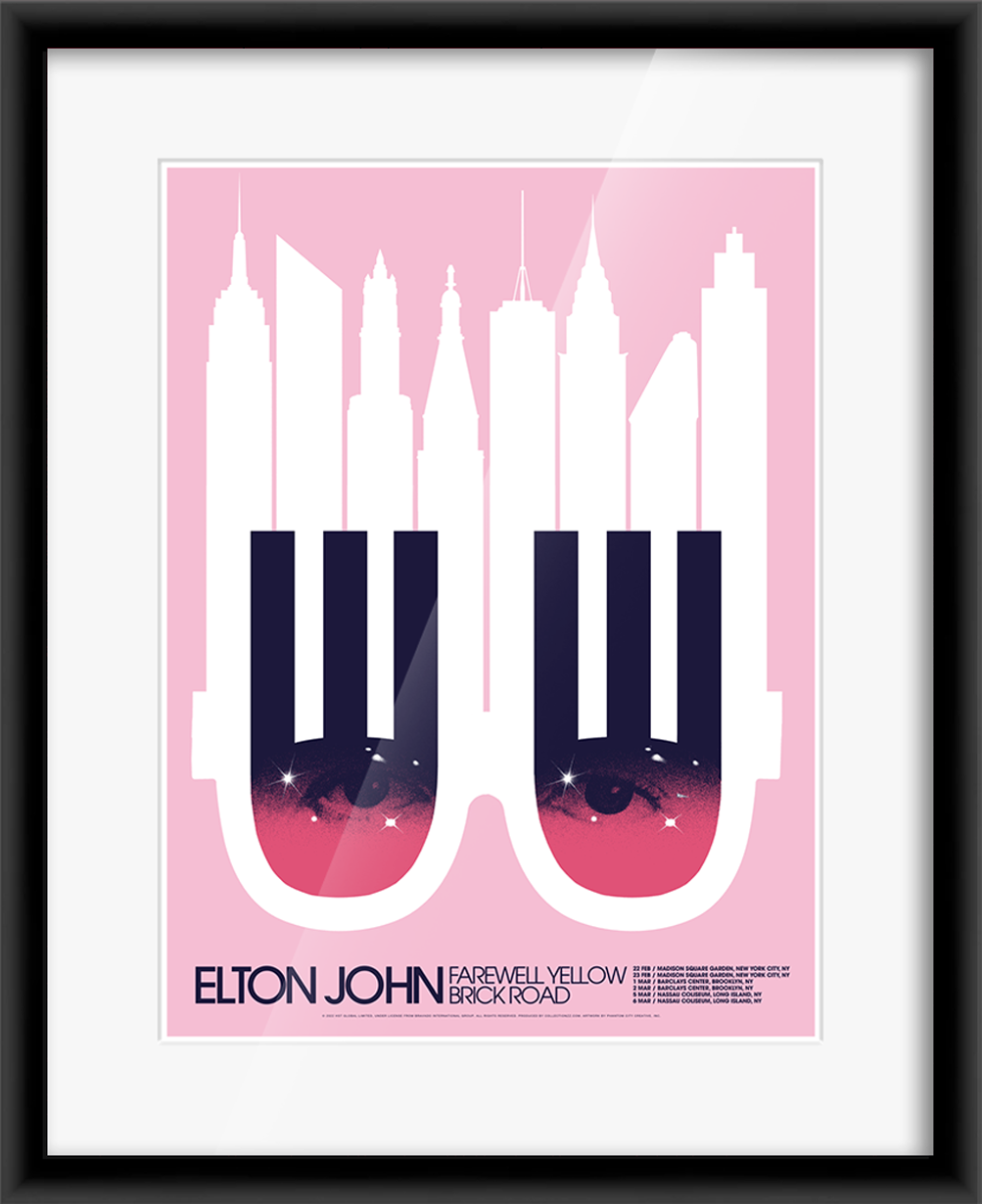 Alternate View 2 of Elton John New York Farewell Yellow Brick Road Concert Print