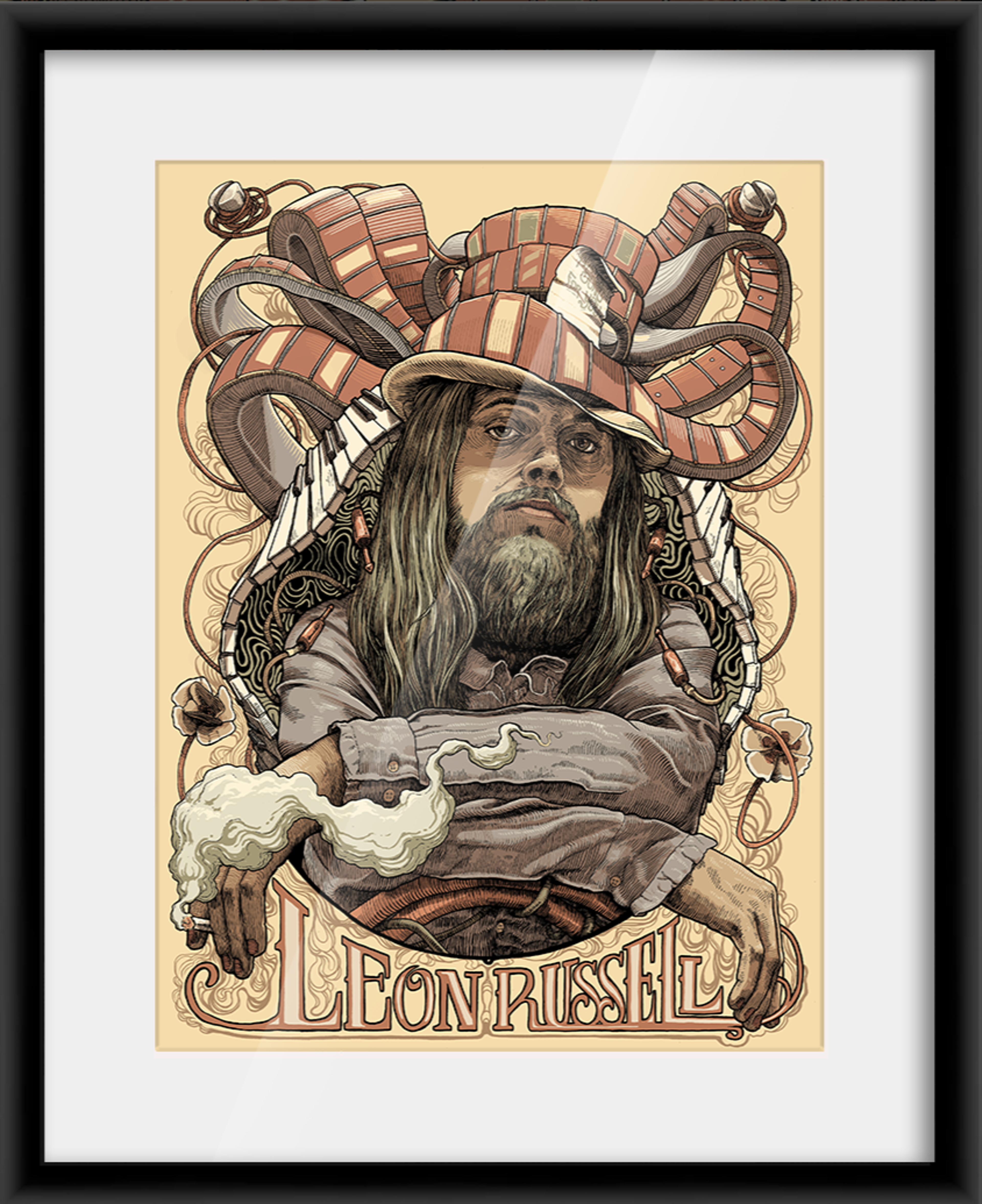 Alternate View 1 of Leon Russell A Song For You 50th Anniversary by Dave Kloc (Main 