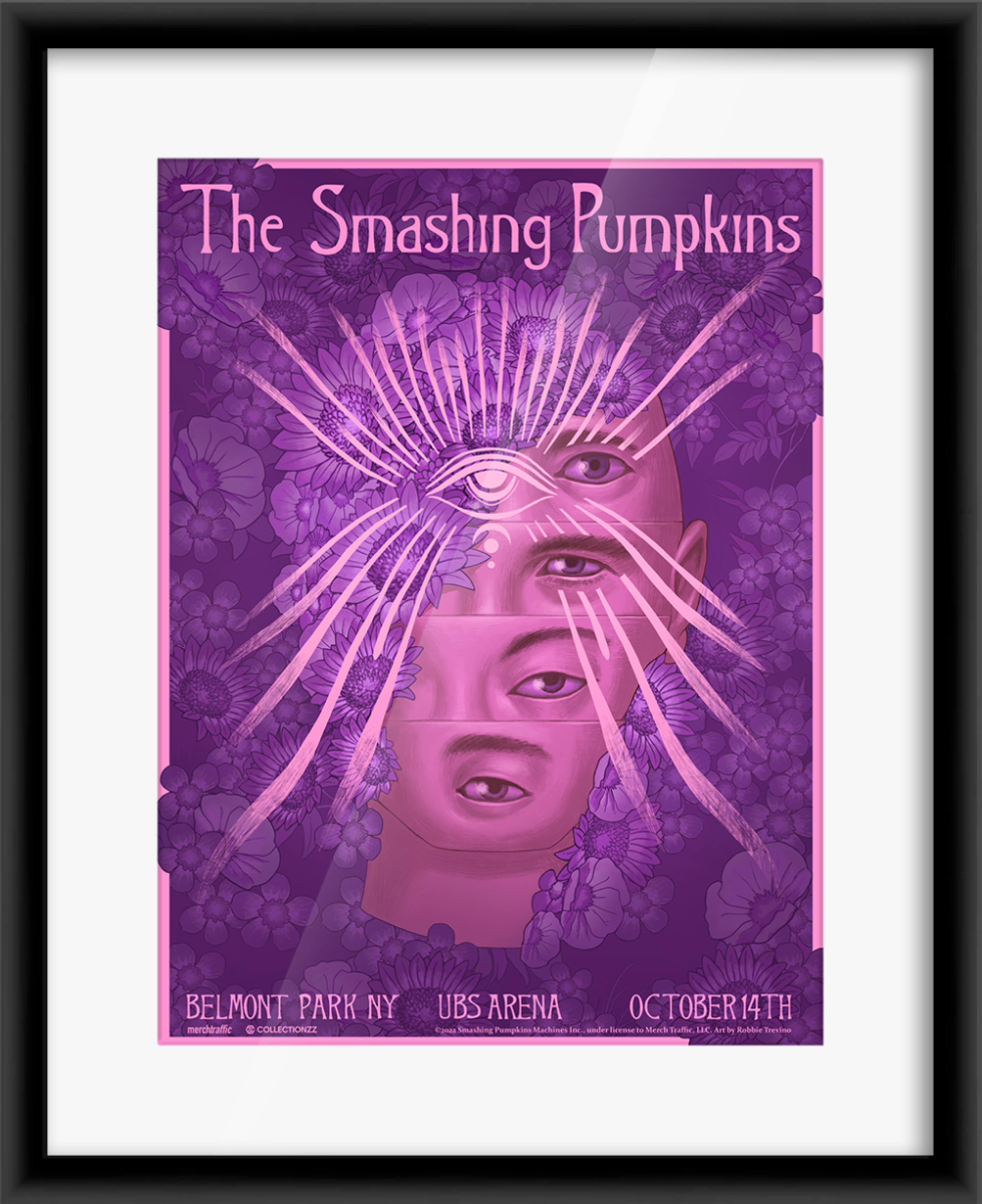 Alternate View 1 of The Smashing Pumpkins Belmont Park October 14, 2022 Print
