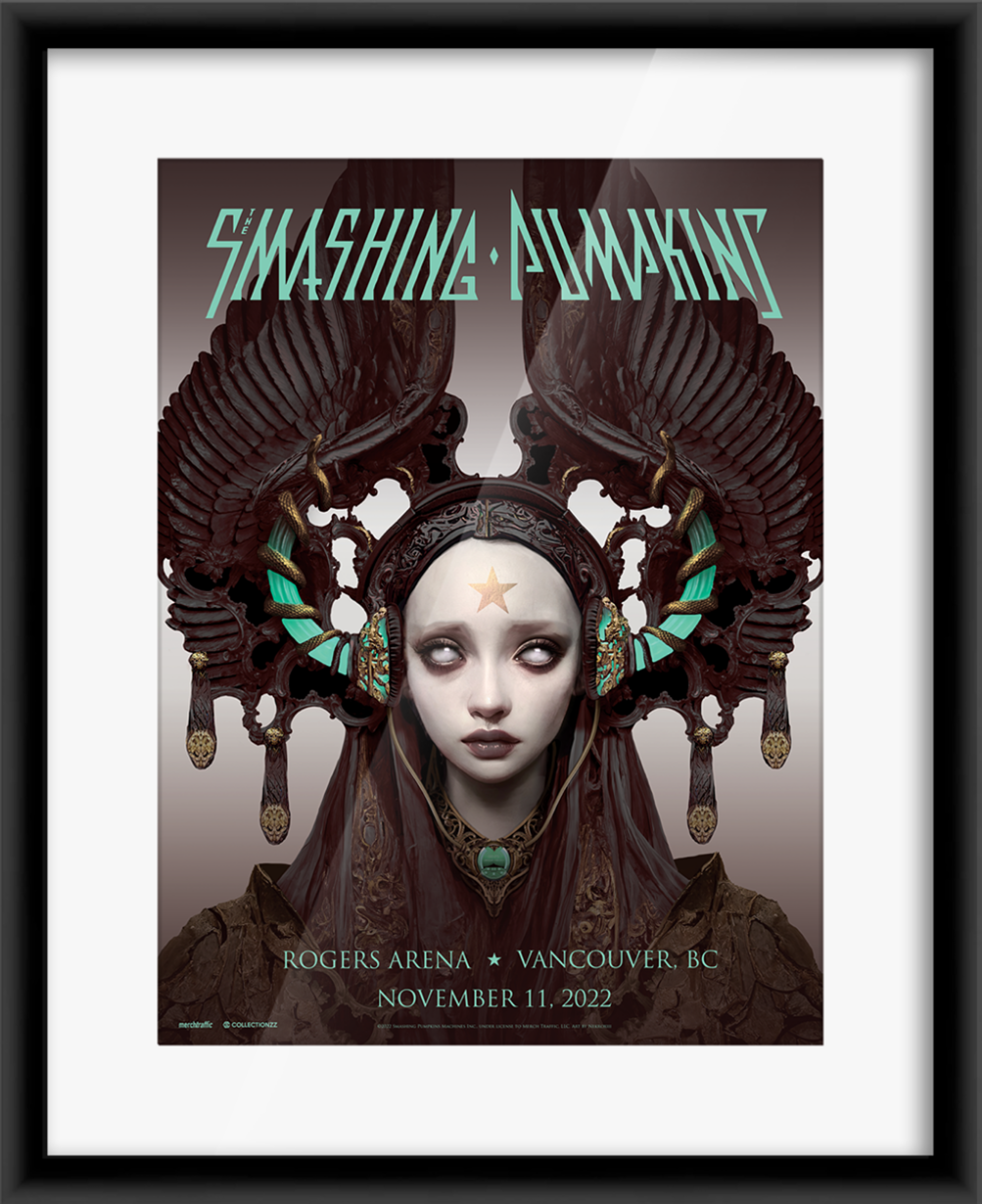 Alternate View 1 of The Smashing Pumpkins Vancouver November 11, 2022 Print