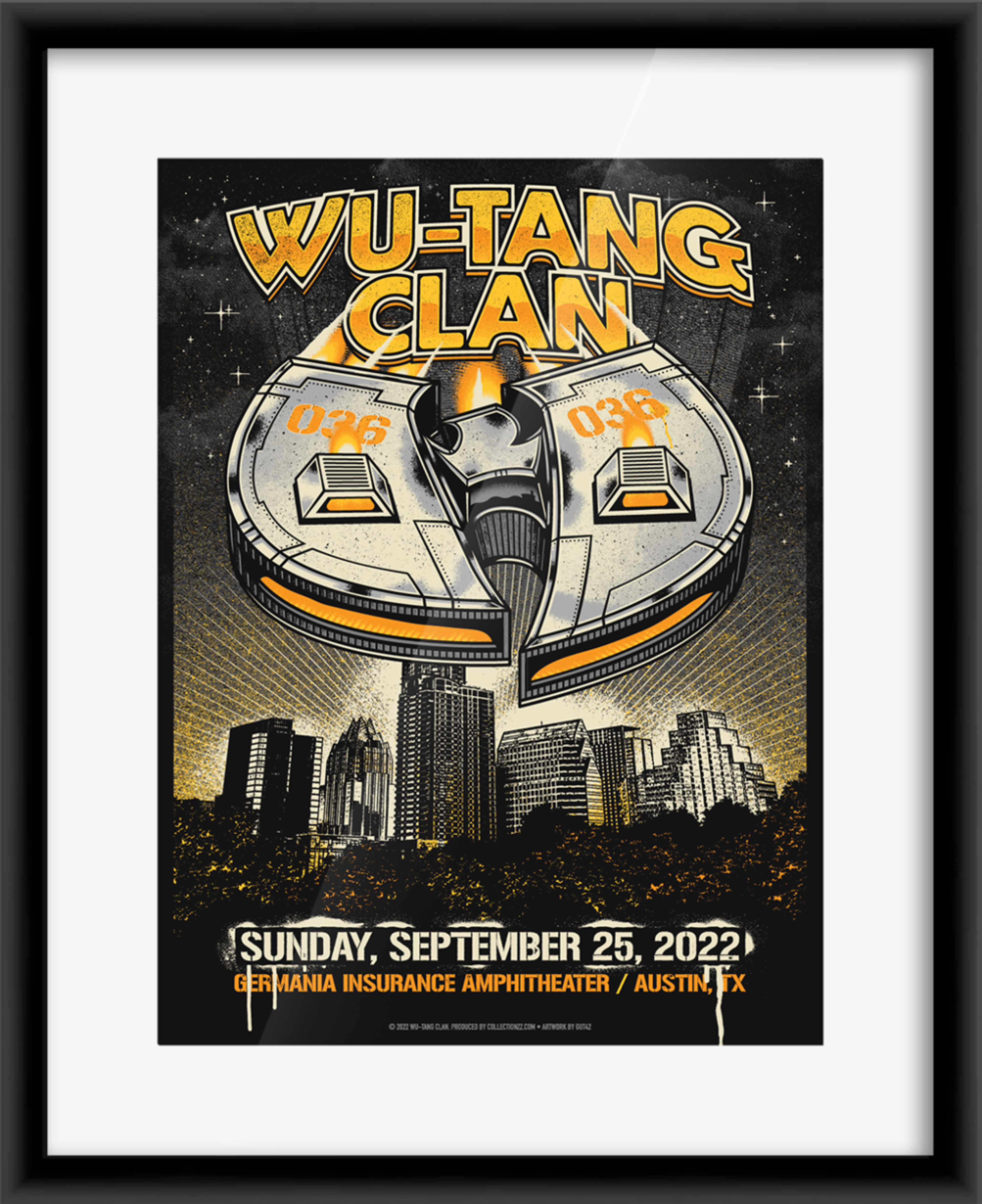 Alternate View 1 of Wu-Tang Clan Austin September 25, 2022 Print