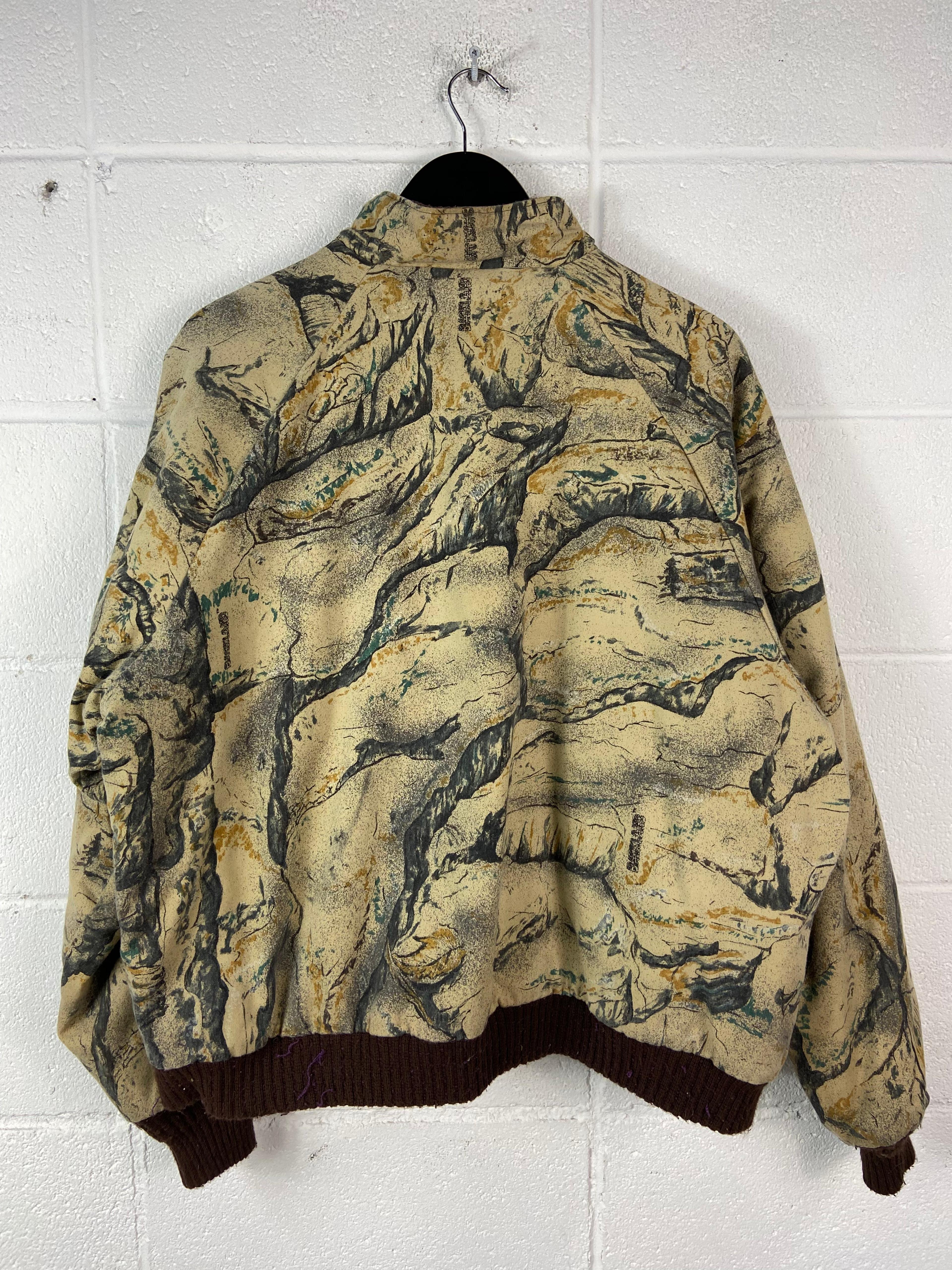 Alternate View 6 of VTG Herters Classic Made In USA Camo Button Up Jacket Sz L/XL