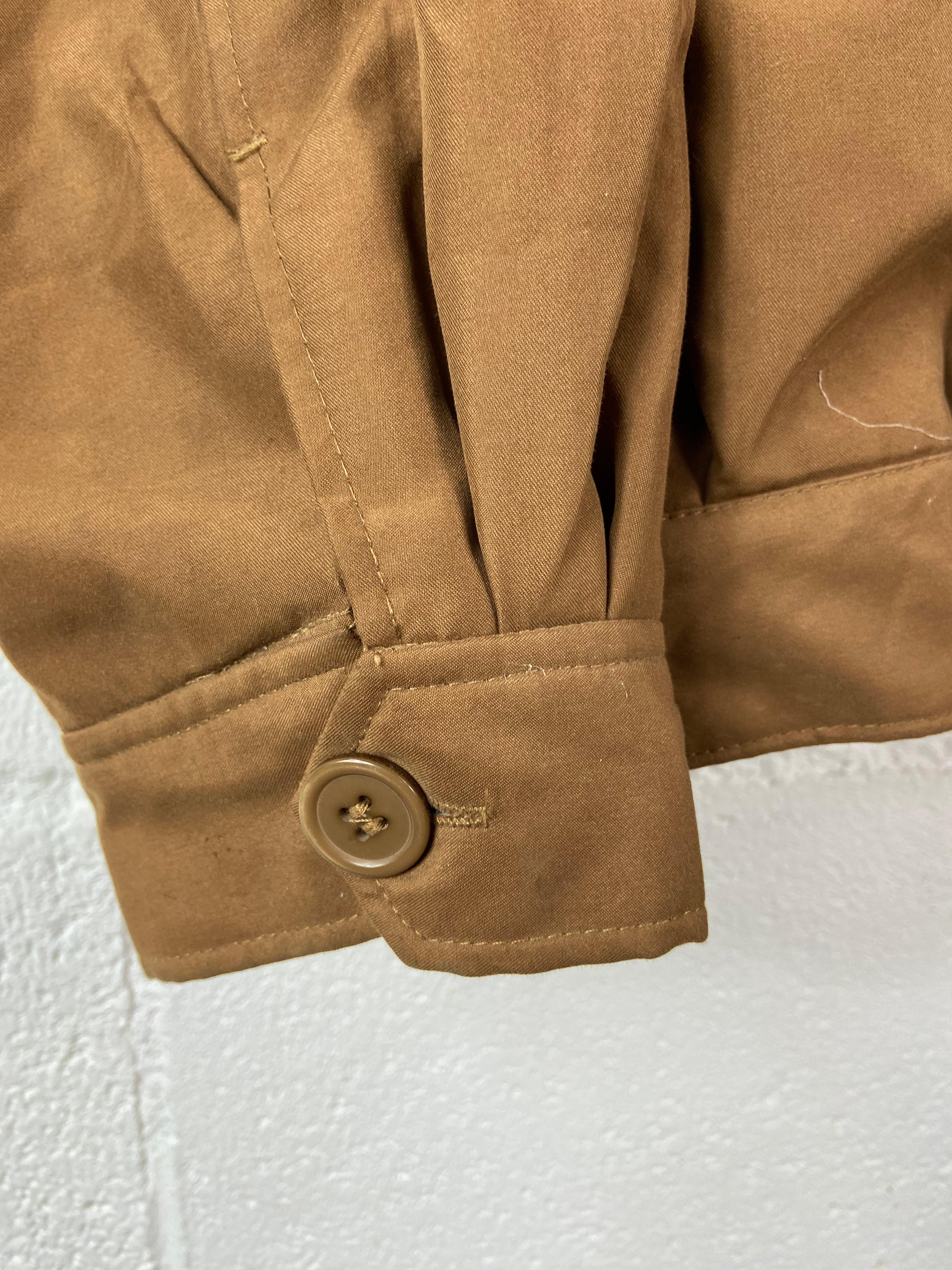 Alternate View 2 of VTG Polo Ralph Lauren Brown Zip Up Jacket Sz XL