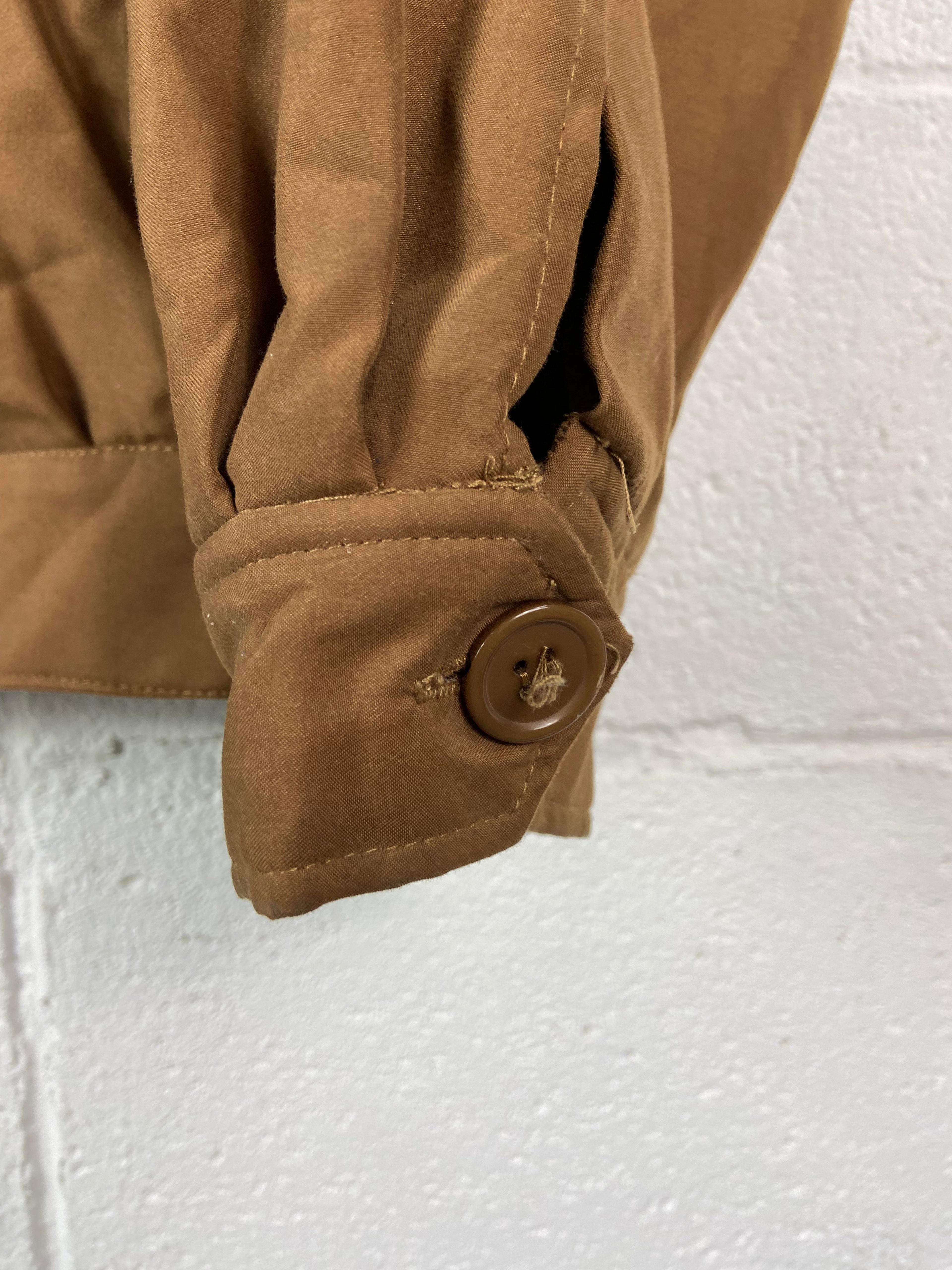 Alternate View 3 of VTG Polo Ralph Lauren Brown Zip Up Jacket Sz XL