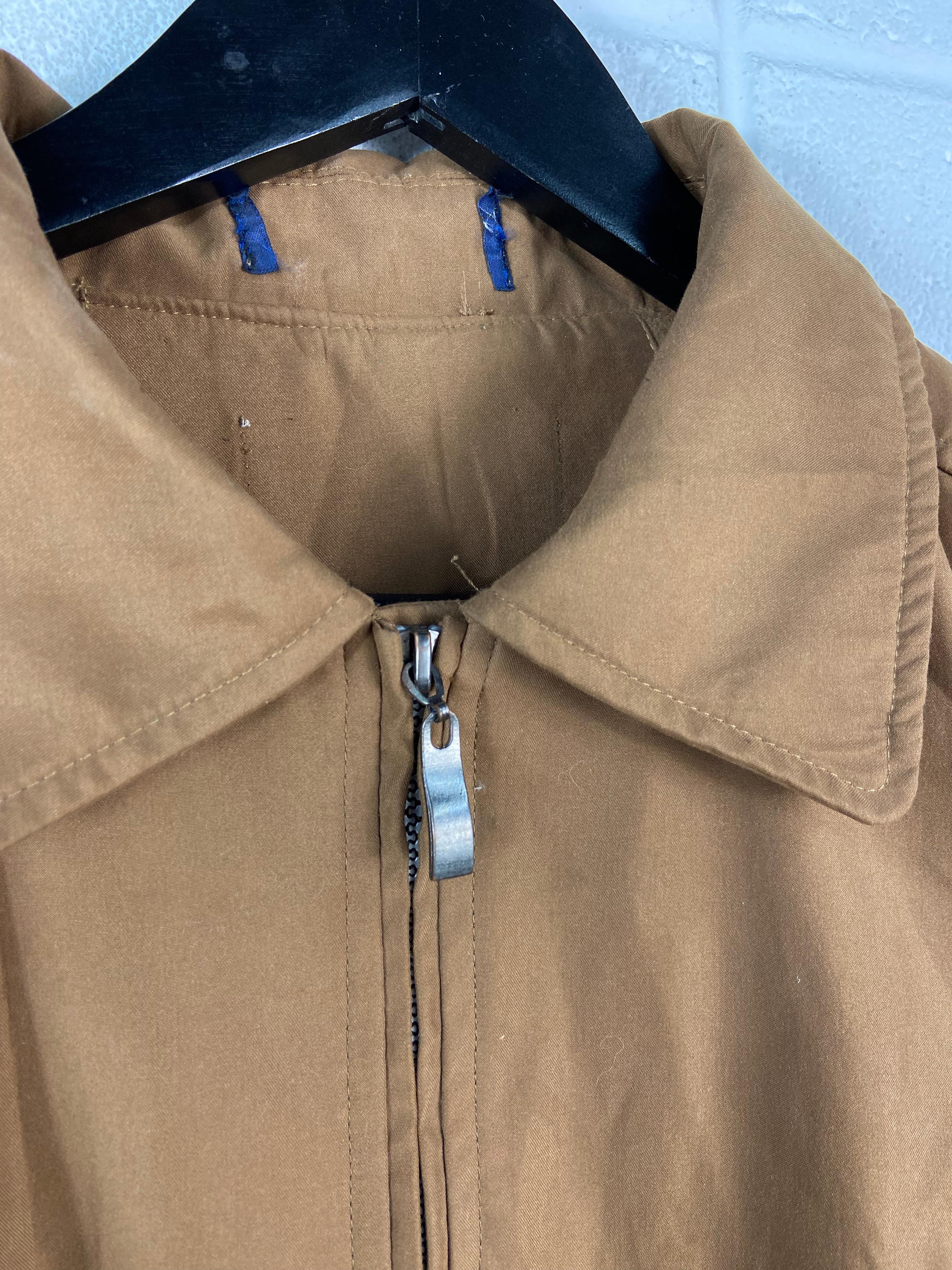 Alternate View 4 of VTG Polo Ralph Lauren Brown Zip Up Jacket Sz XL