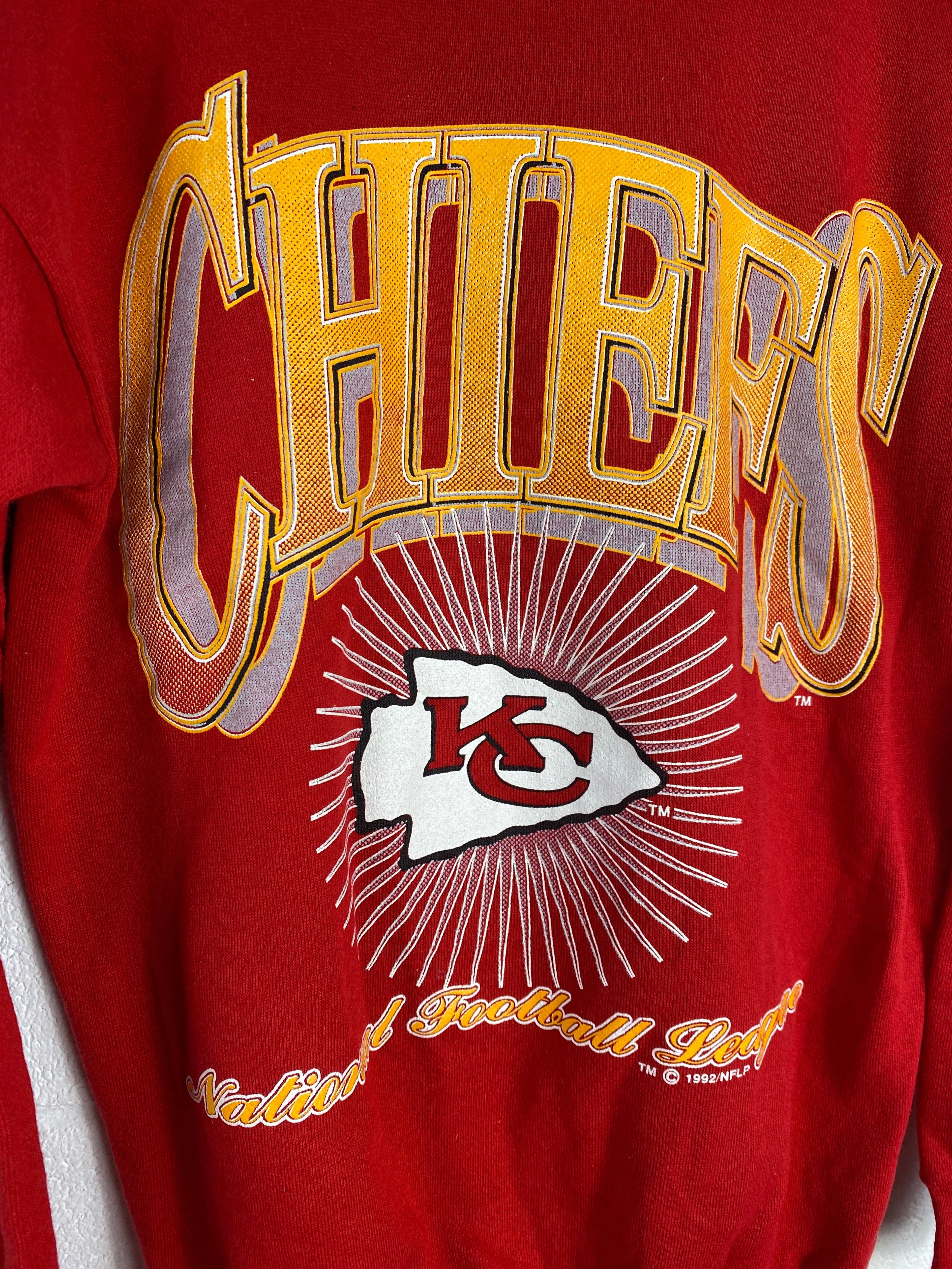NFL Kansas City Chiefs Big Logo Retro Shorts L