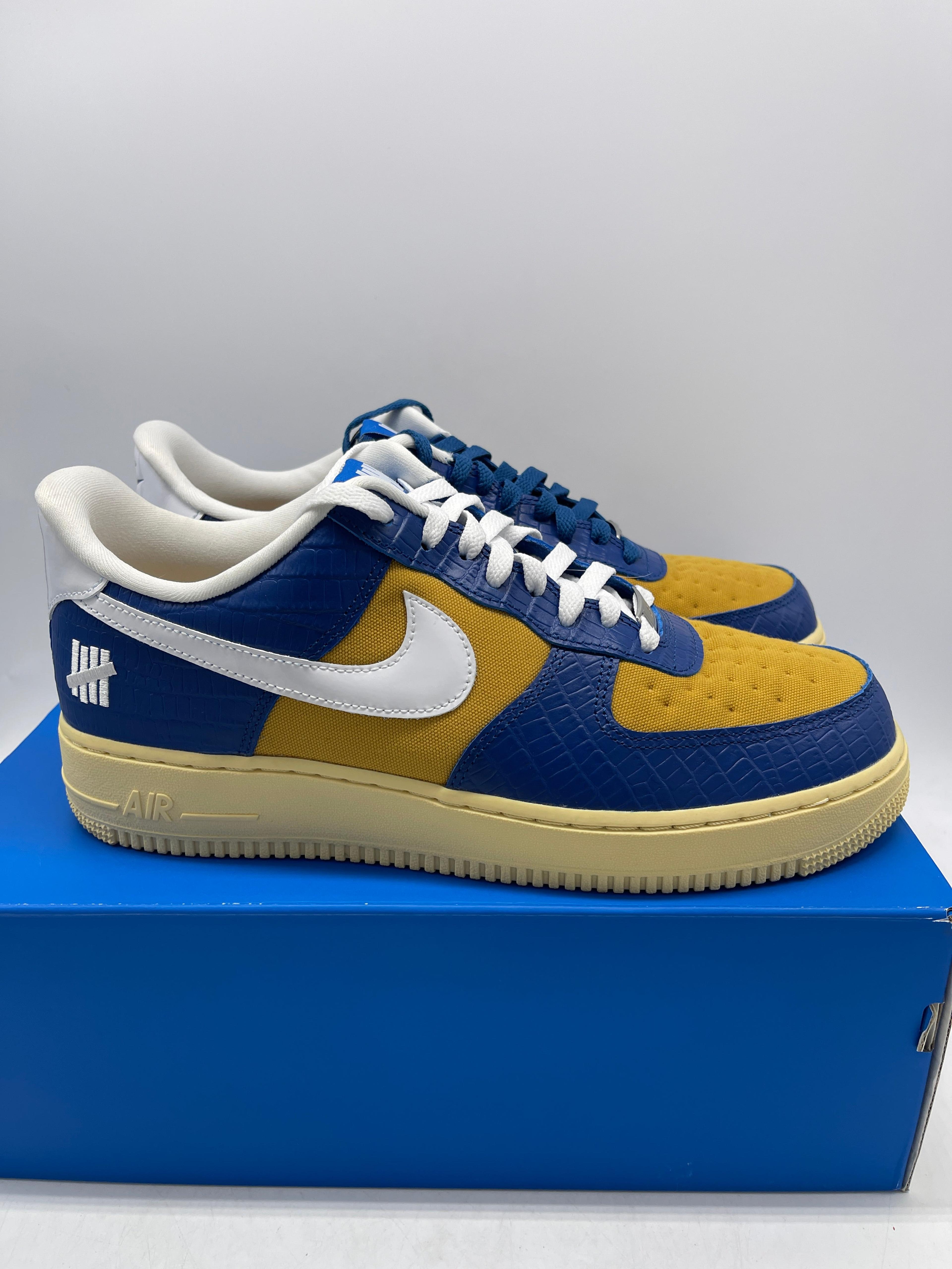 Nike Air Force 1 Low SP Undefeated 5 on It Blue Yellow Croc