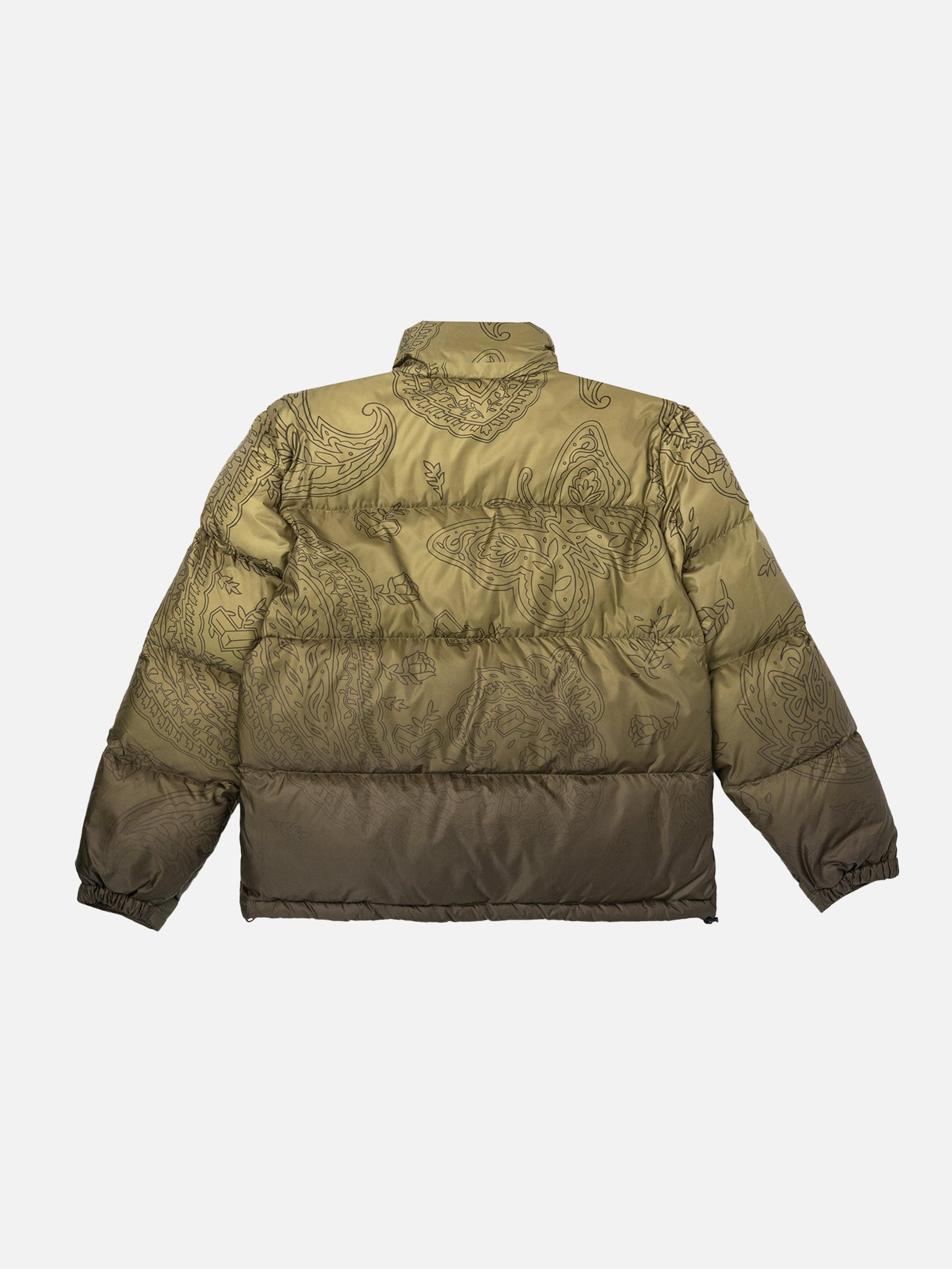 Alternate View 3 of Paisley Butterfly Down Jacket - Olive