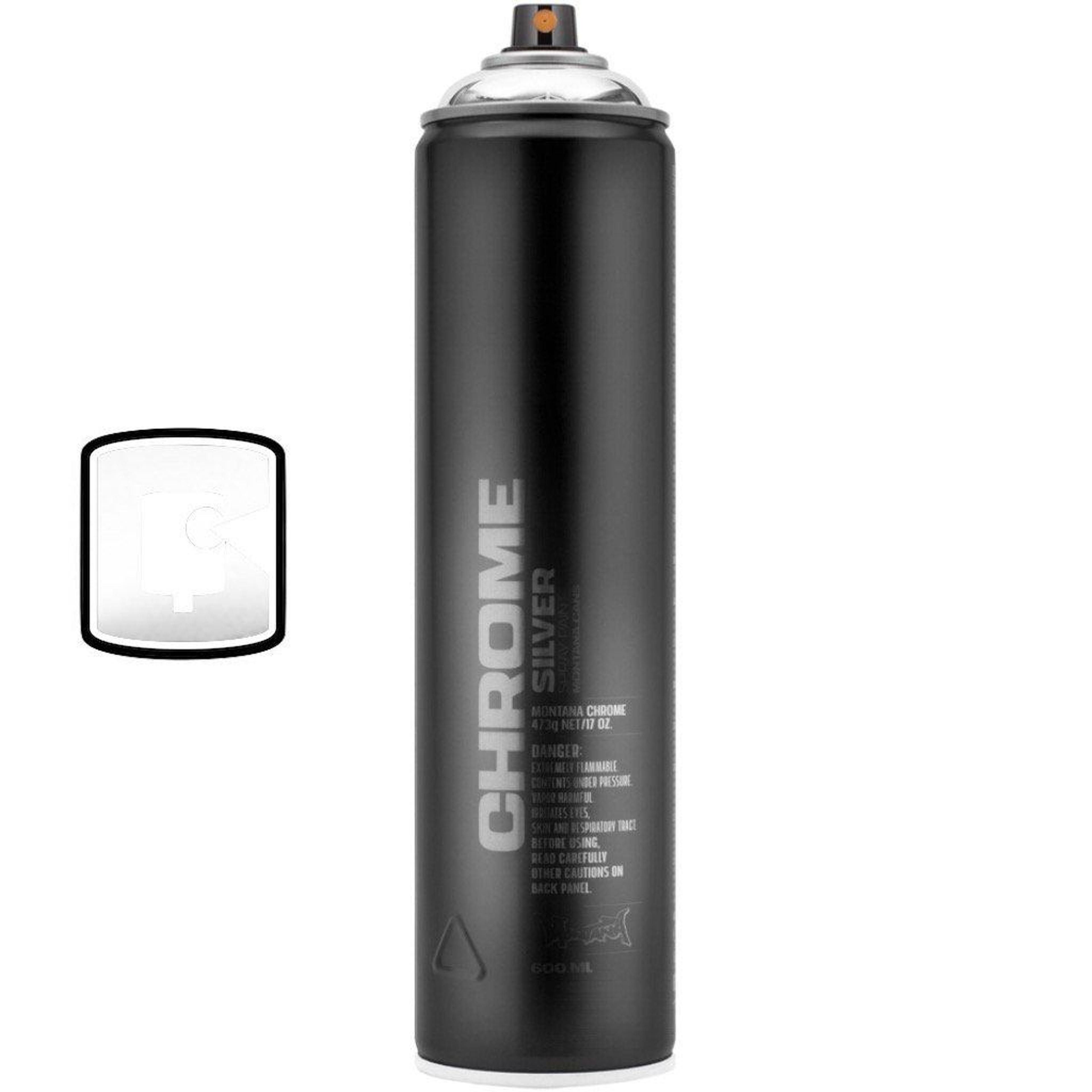 Silverchrome   600ML Extended Montana Black Spray Paint