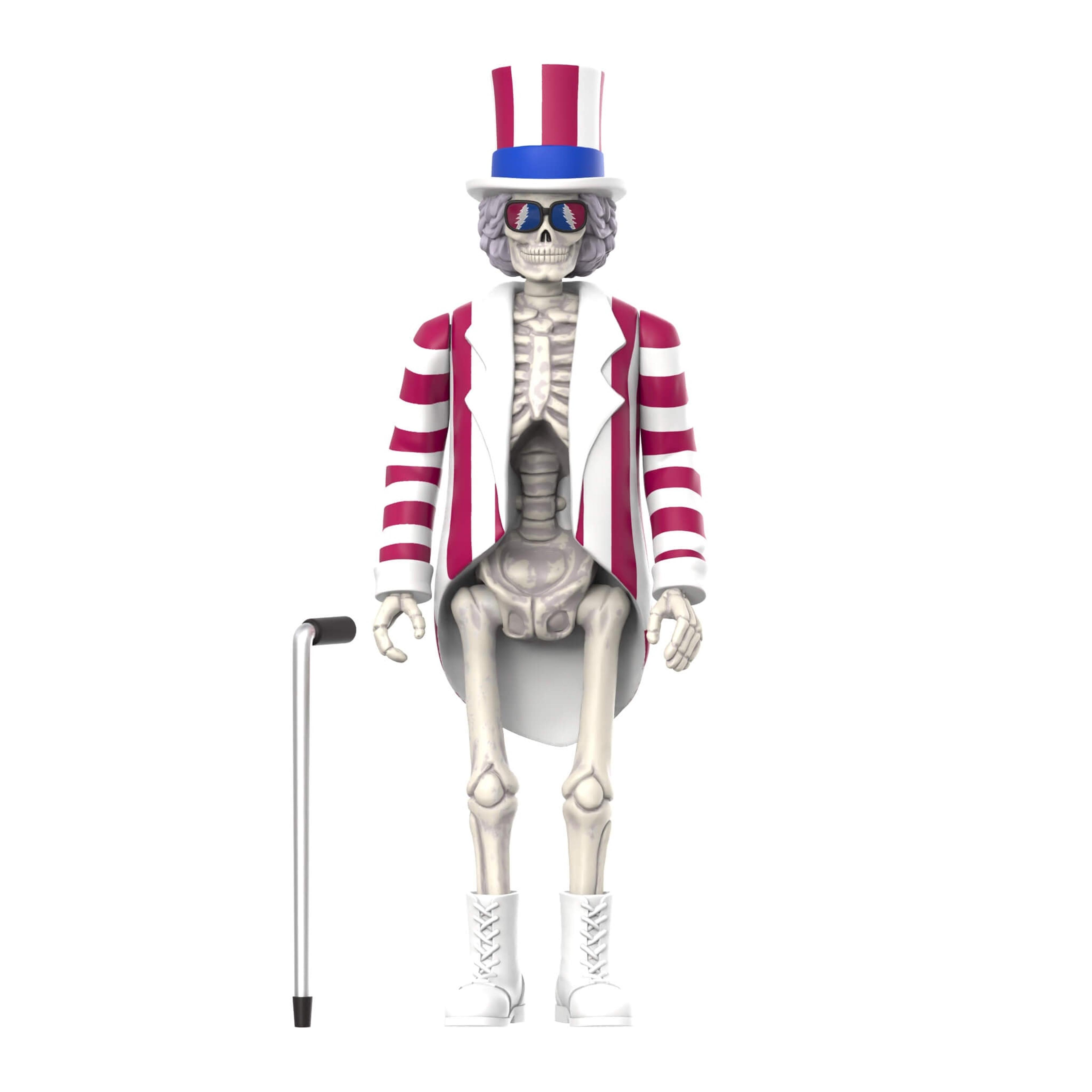 Alternate View 3 of Grateful Dead ReAction Figure Wave 3 - Uncle Sam Skeleton