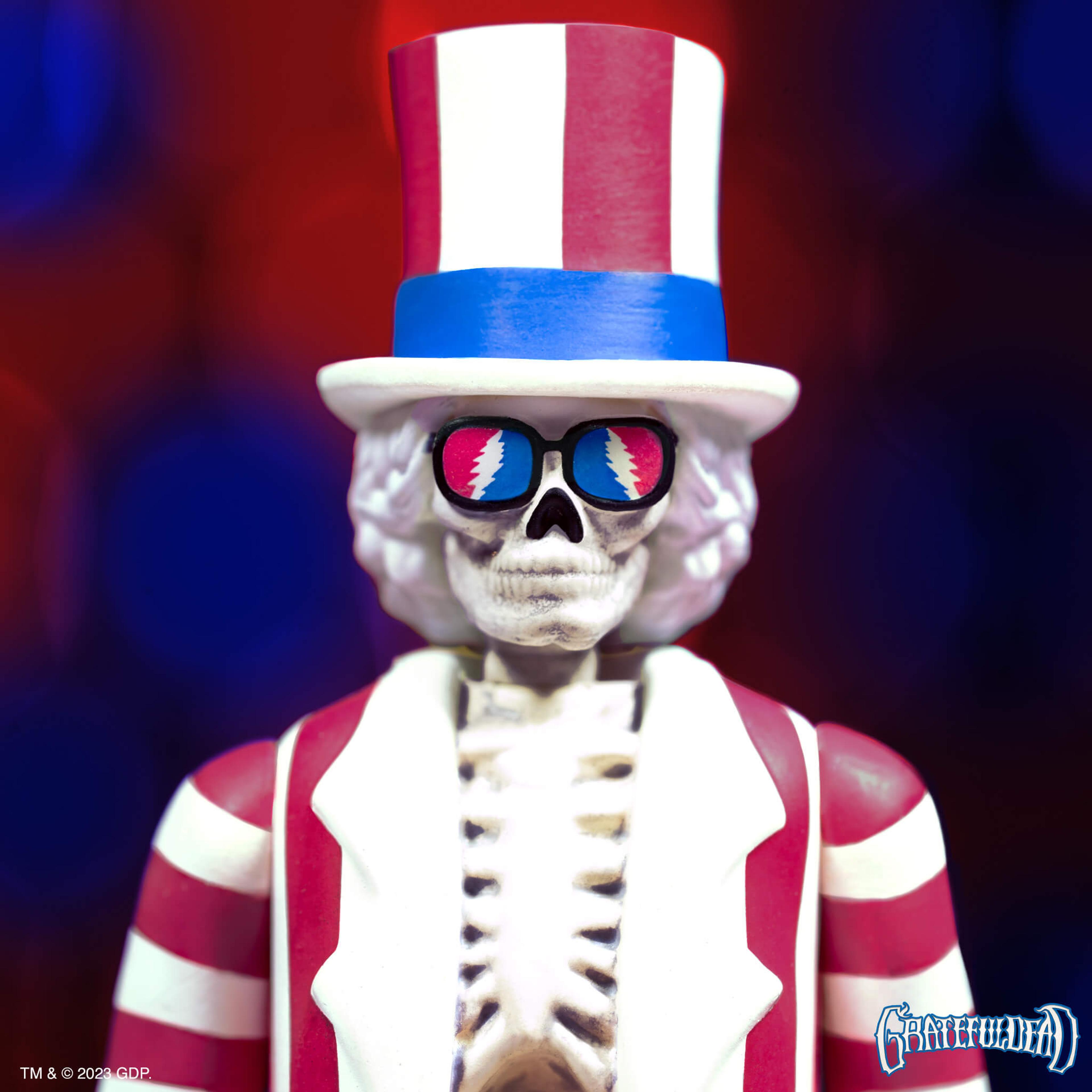 Alternate View 2 of Grateful Dead ReAction Figure Wave 3 - Uncle Sam Skeleton