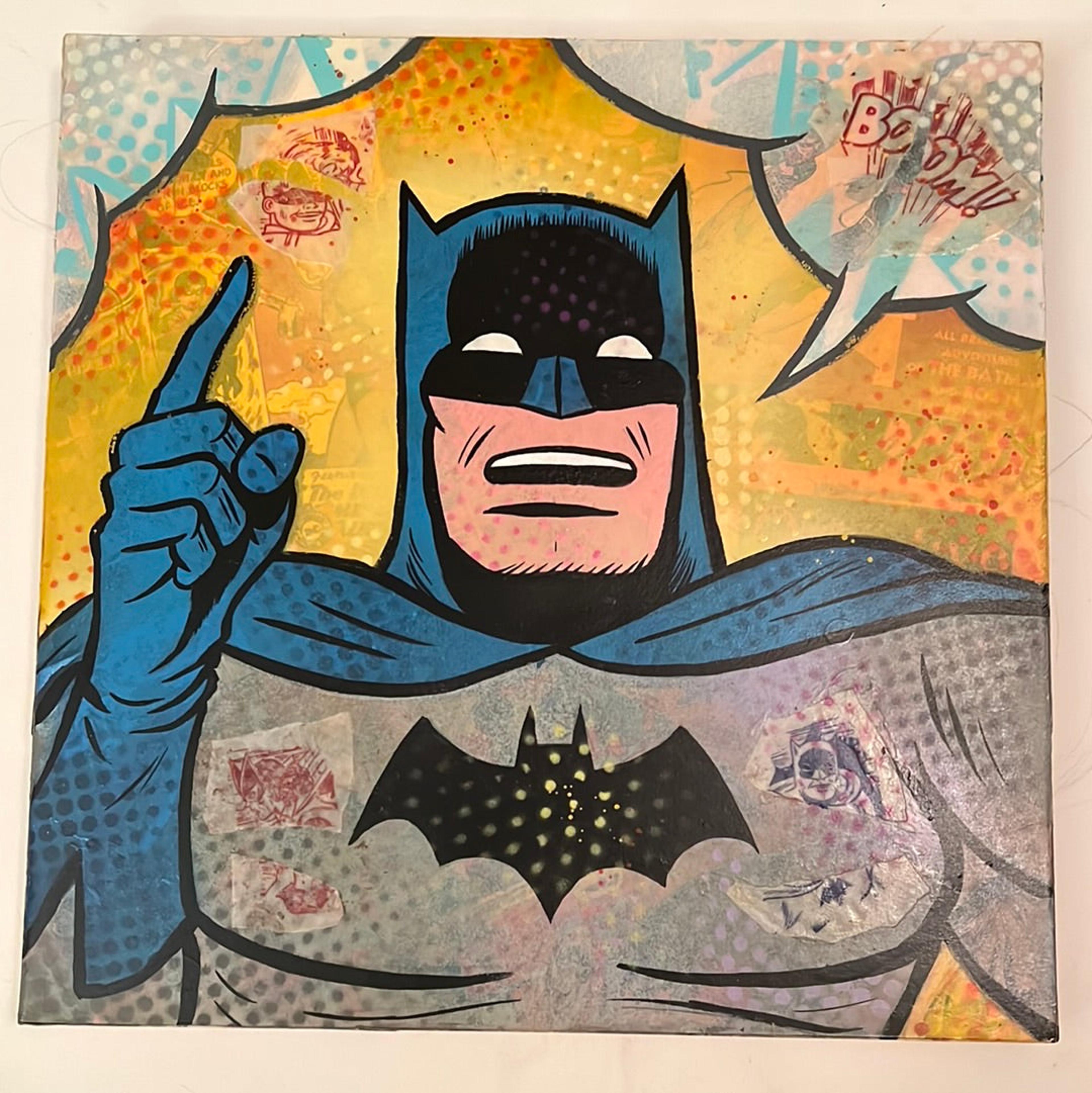 Vintage Batman #9 original painting by Dr. Smash  12x12
