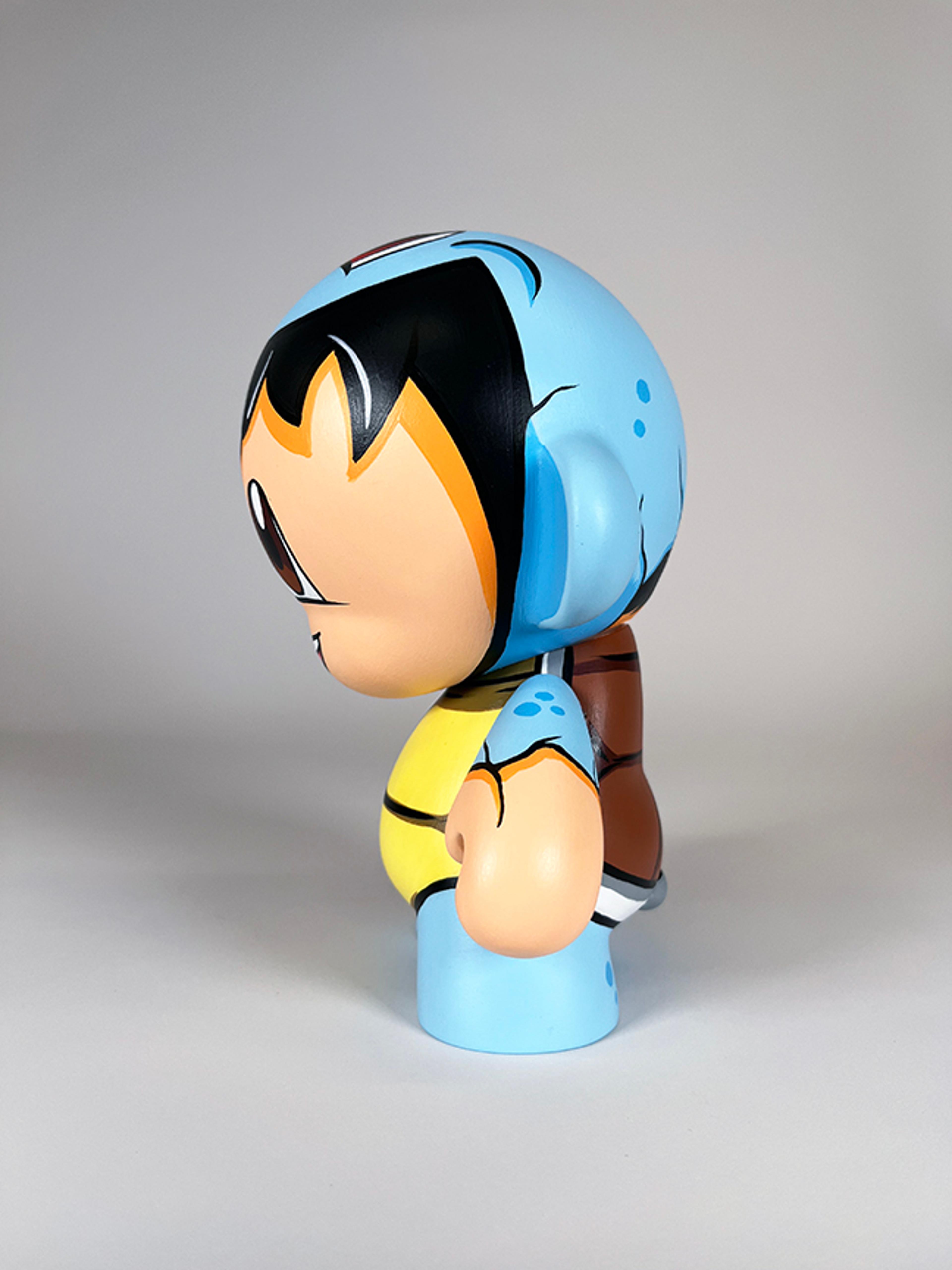 Alternate View 2 of  ASH IN A SQUIRTLE SUIT-HAND PAINTED MUNNY FROM KID ROBOT