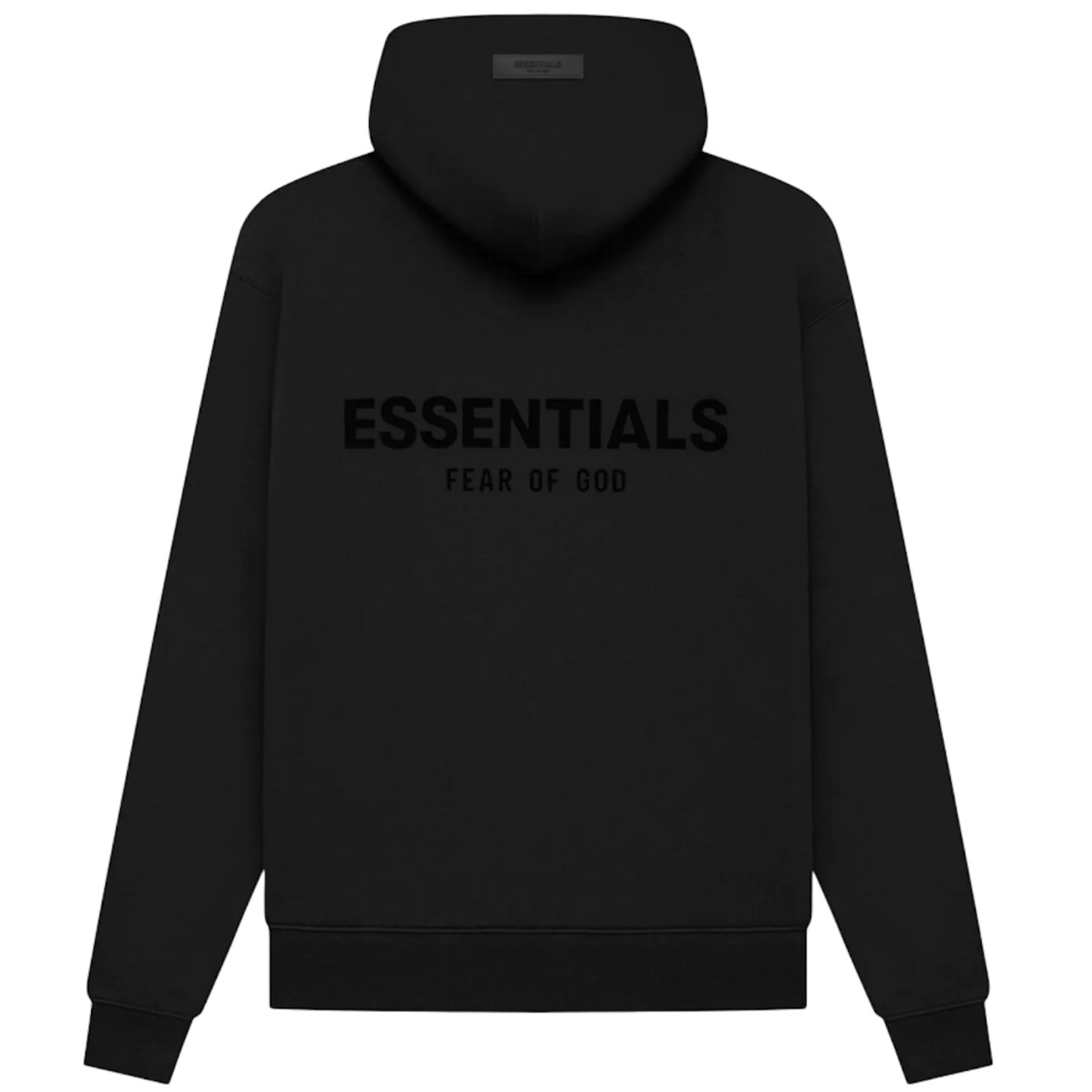 Alternate View 1 of Fear of God Essentials Hoodie - Stretch Limo Black