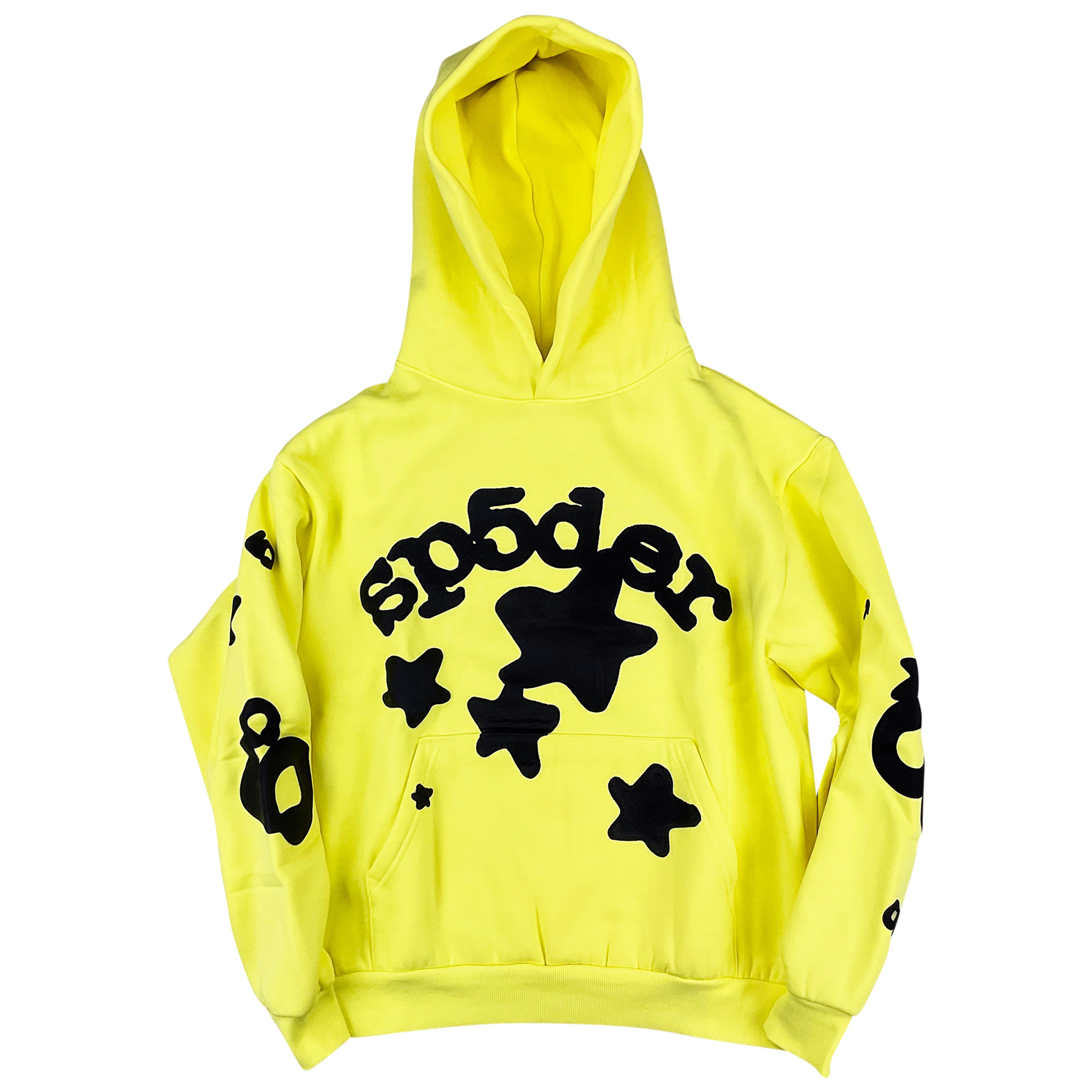 Sp5der Beluga Gold Hoodie Sweatshirt | Spider Worldwide