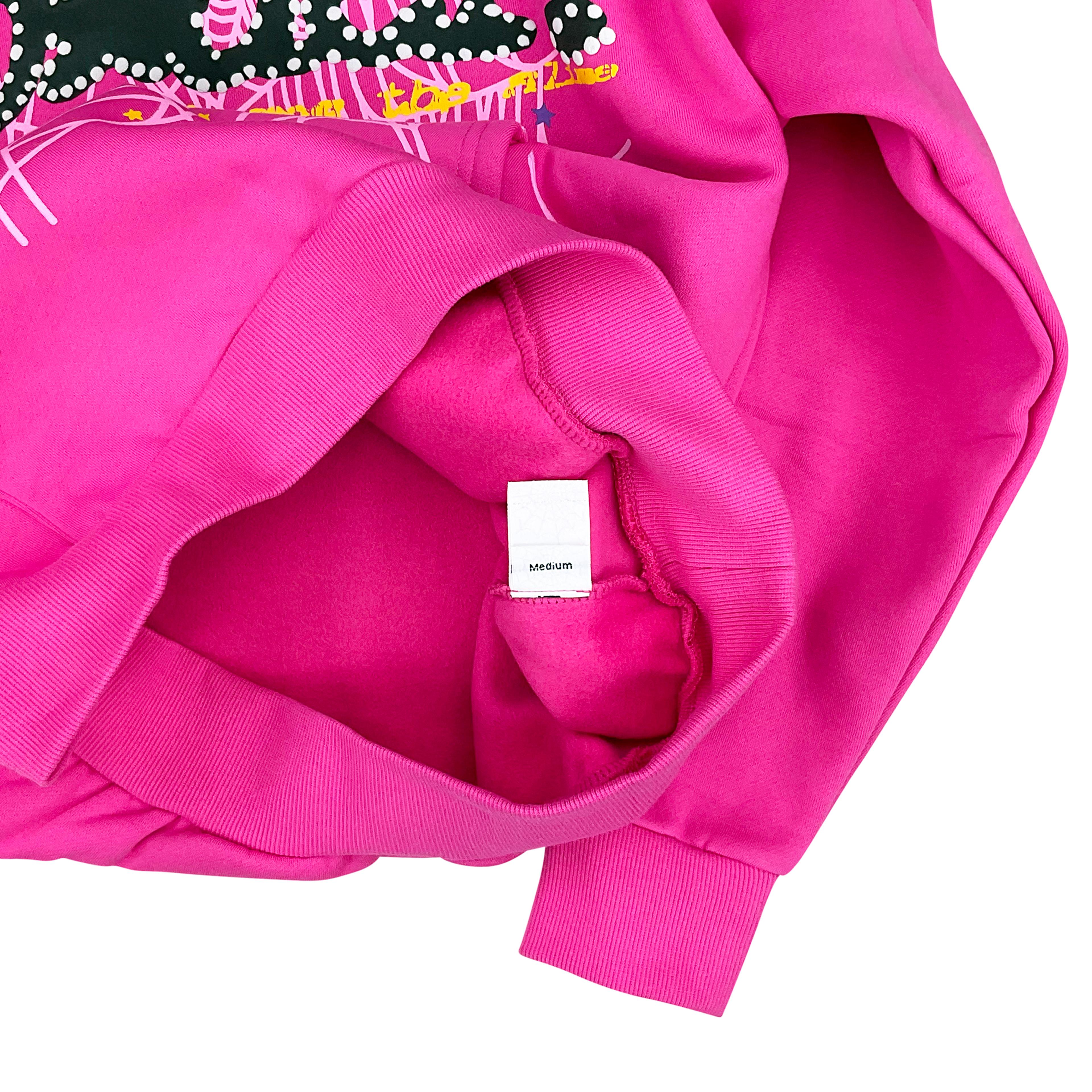 Alternate View 3 of Sp5der P*NK V2 Hoodie Sweatshirt Pink Black | Spider Worldwide