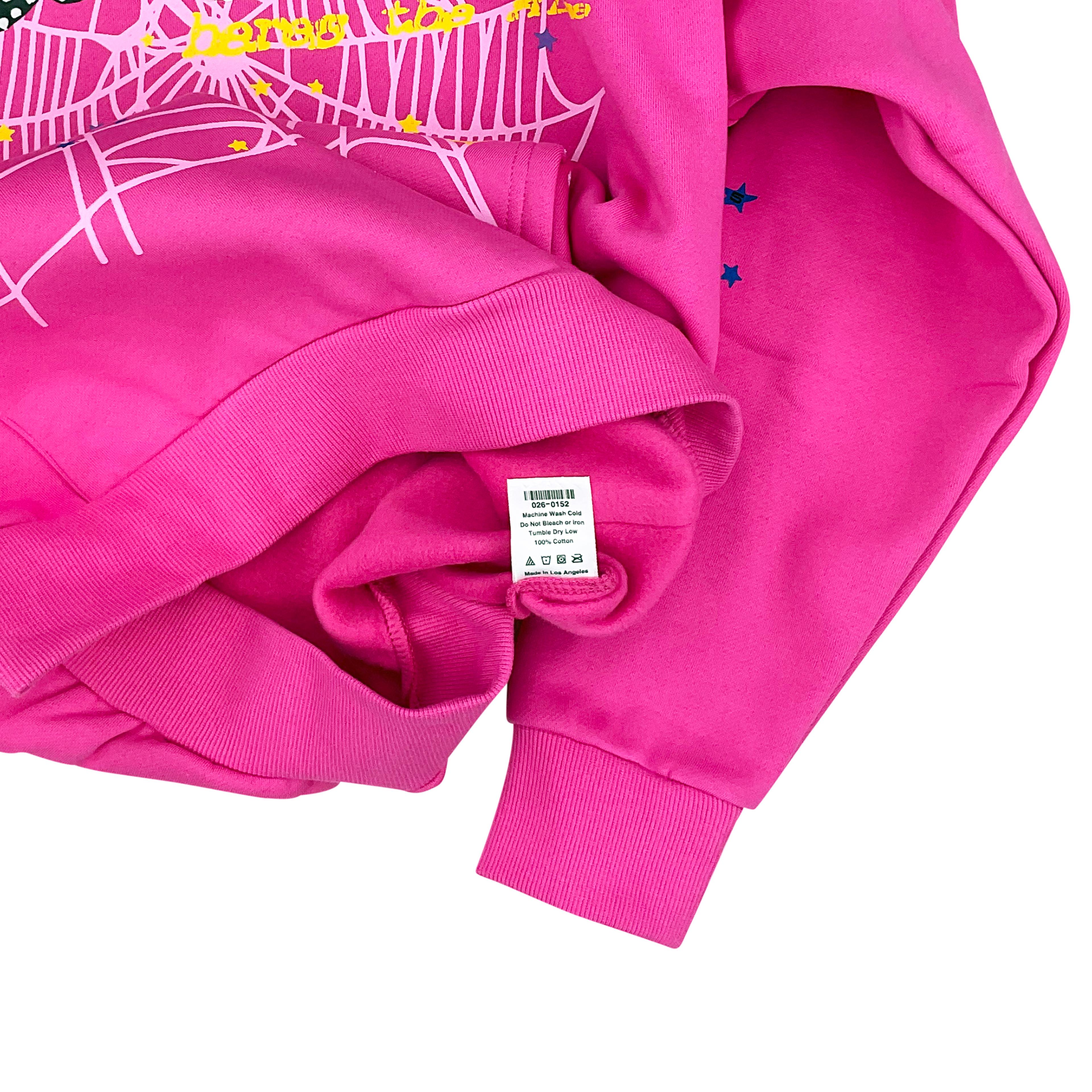 Alternate View 4 of Sp5der P*NK V2 Hoodie Sweatshirt Pink Black | Spider Worldwide