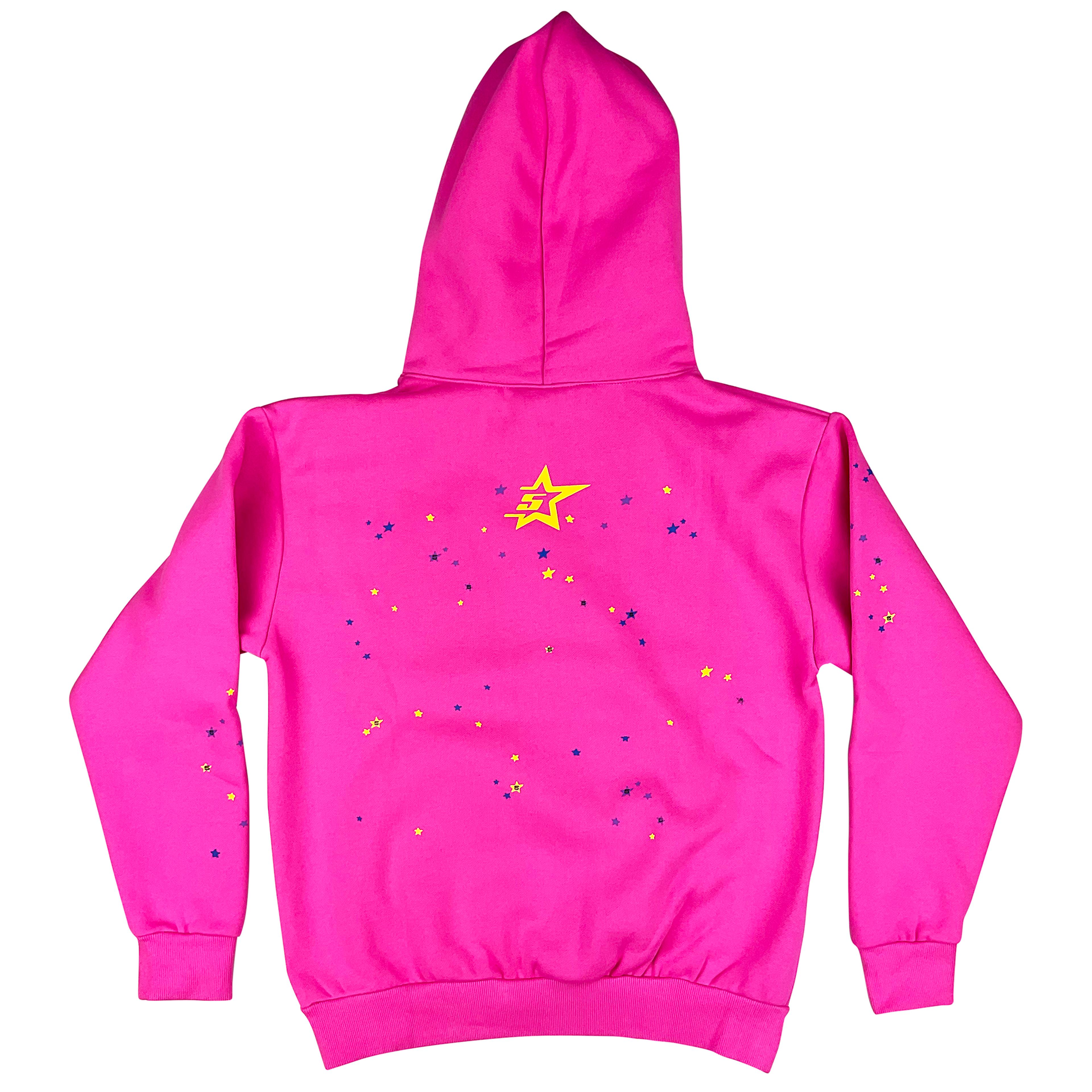 Alternate View 1 of Sp5der P*NK V2 Hoodie Sweatshirt Pink Black | Spider Worldwide