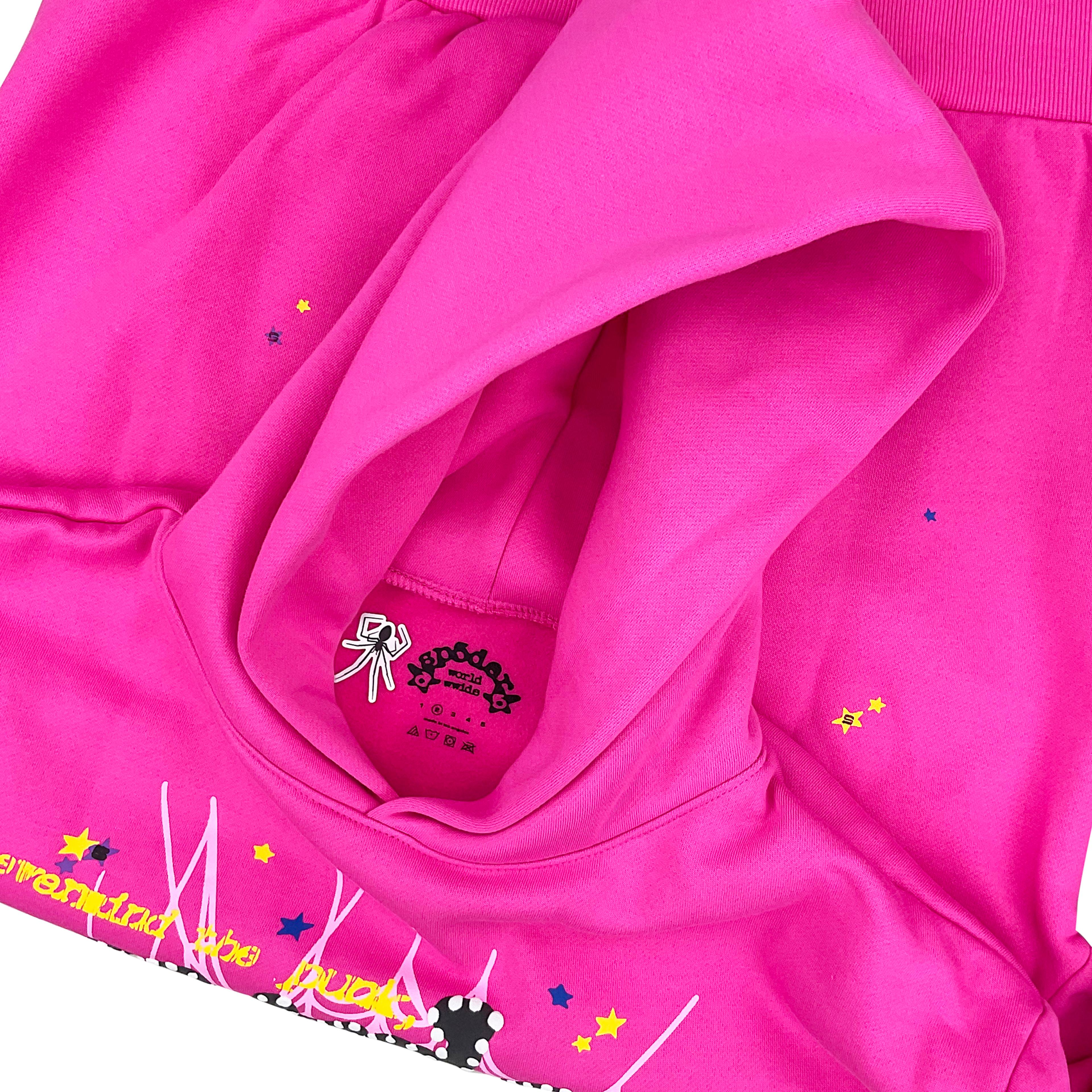 Alternate View 2 of Sp5der P*NK V2 Hoodie Sweatshirt Pink Black | Spider Worldwide