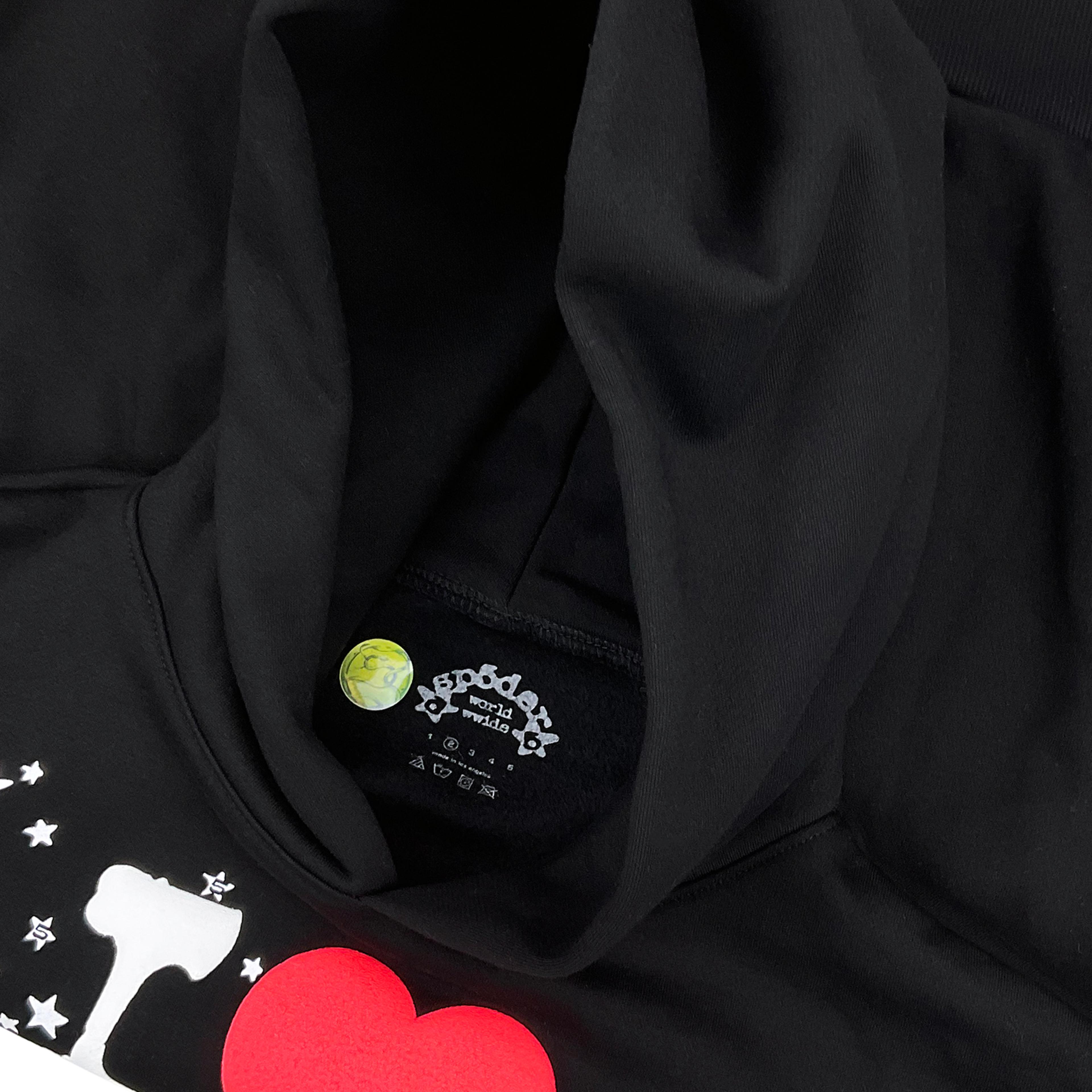 Alternate View 2 of Sp5der NYC I Love Sp5der Souvenir Hoodie Sweatshirt Black | Spider Worldwide