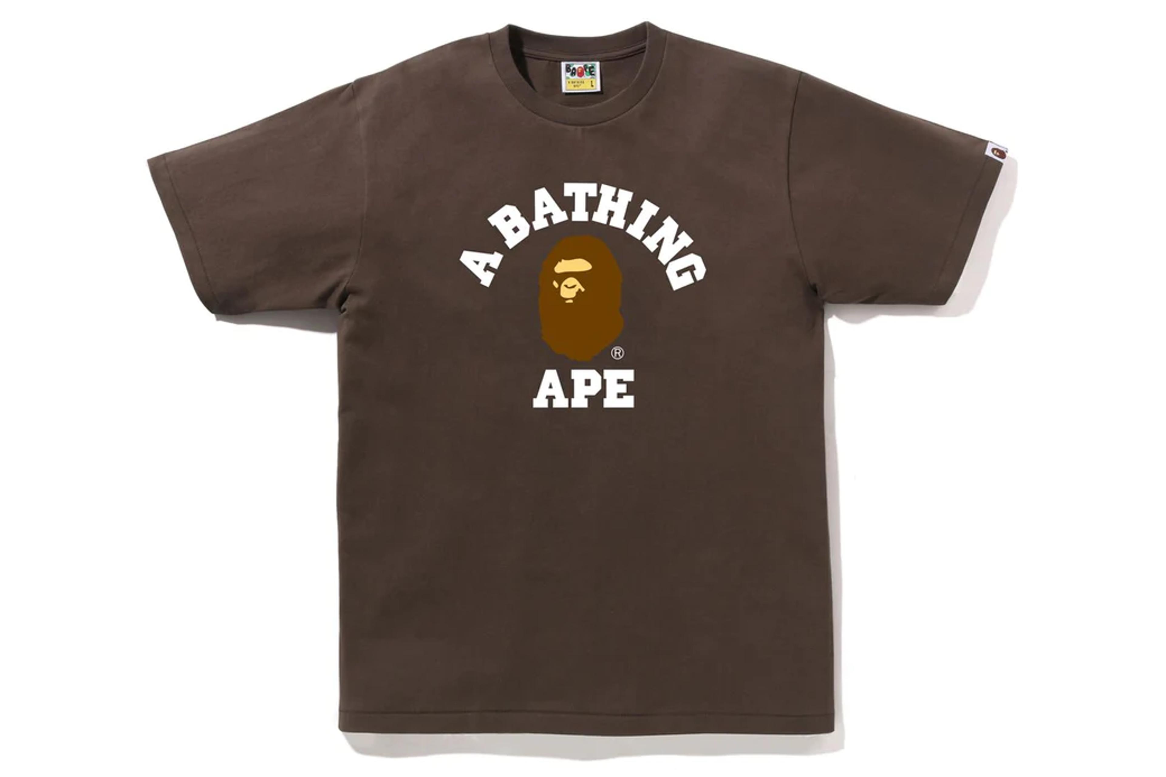 BAPE College Tee 'Brown'