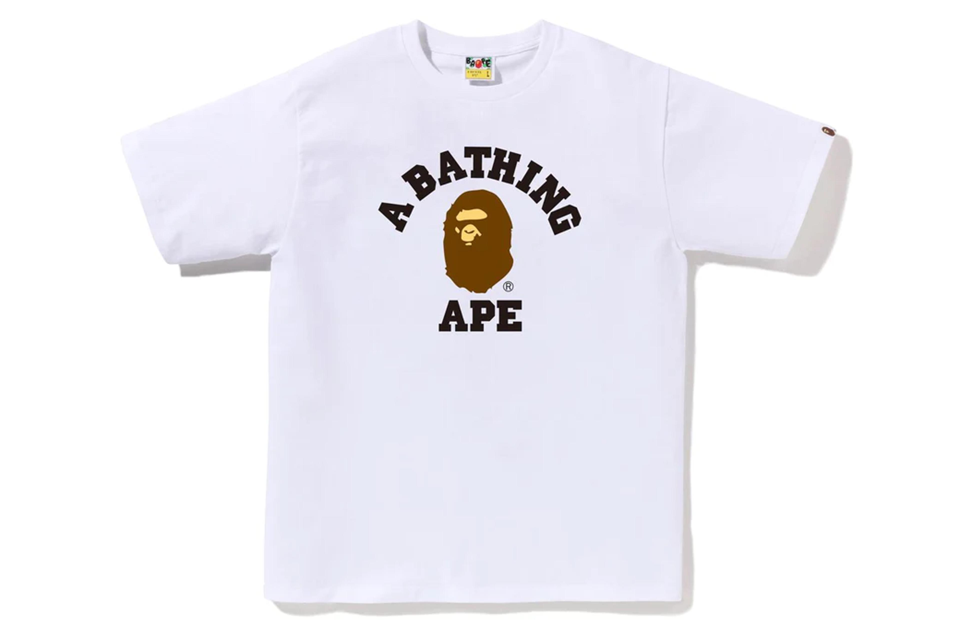 BAPE College Tee 'White'