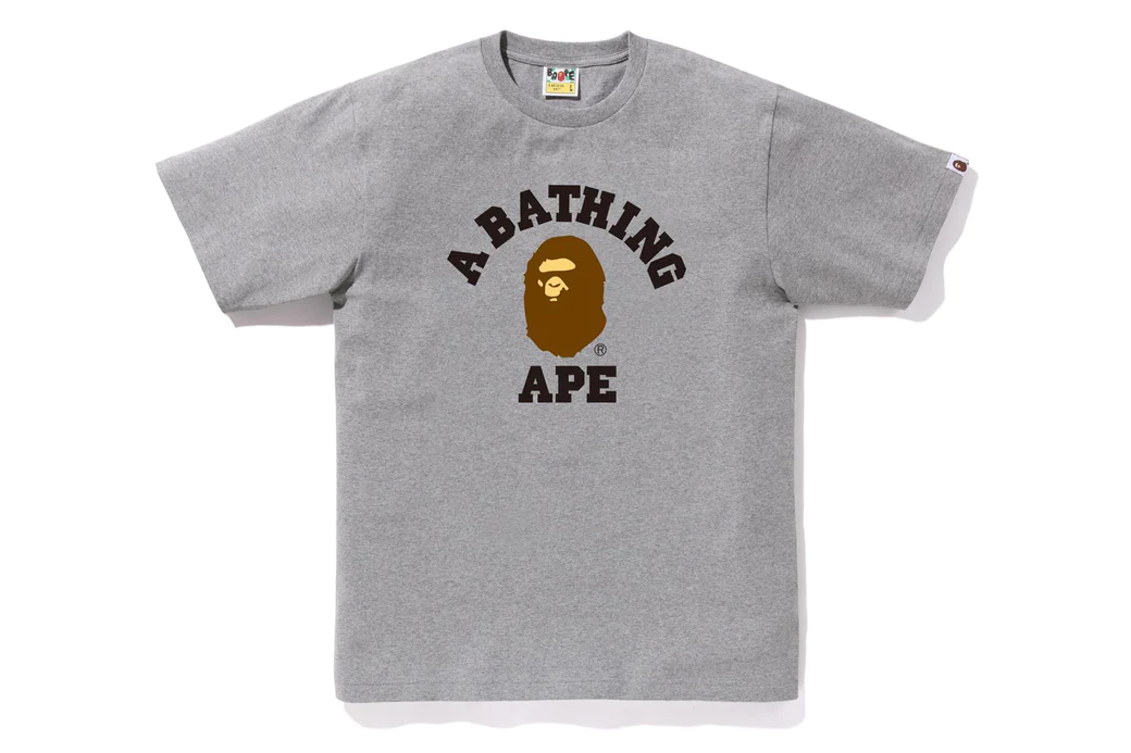 BAPE College Tee 'Grey'