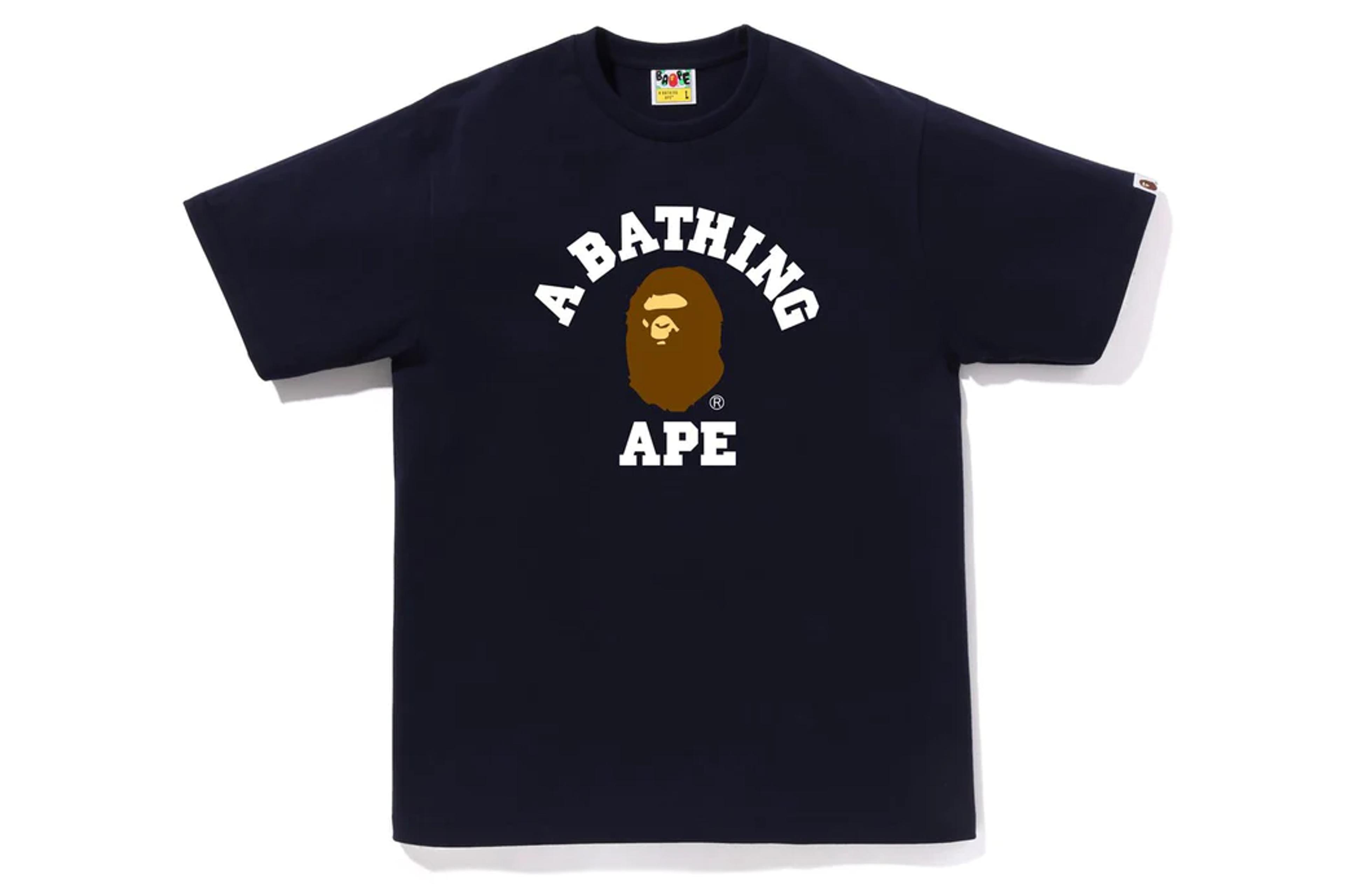 BAPE College Tee 'Navy'