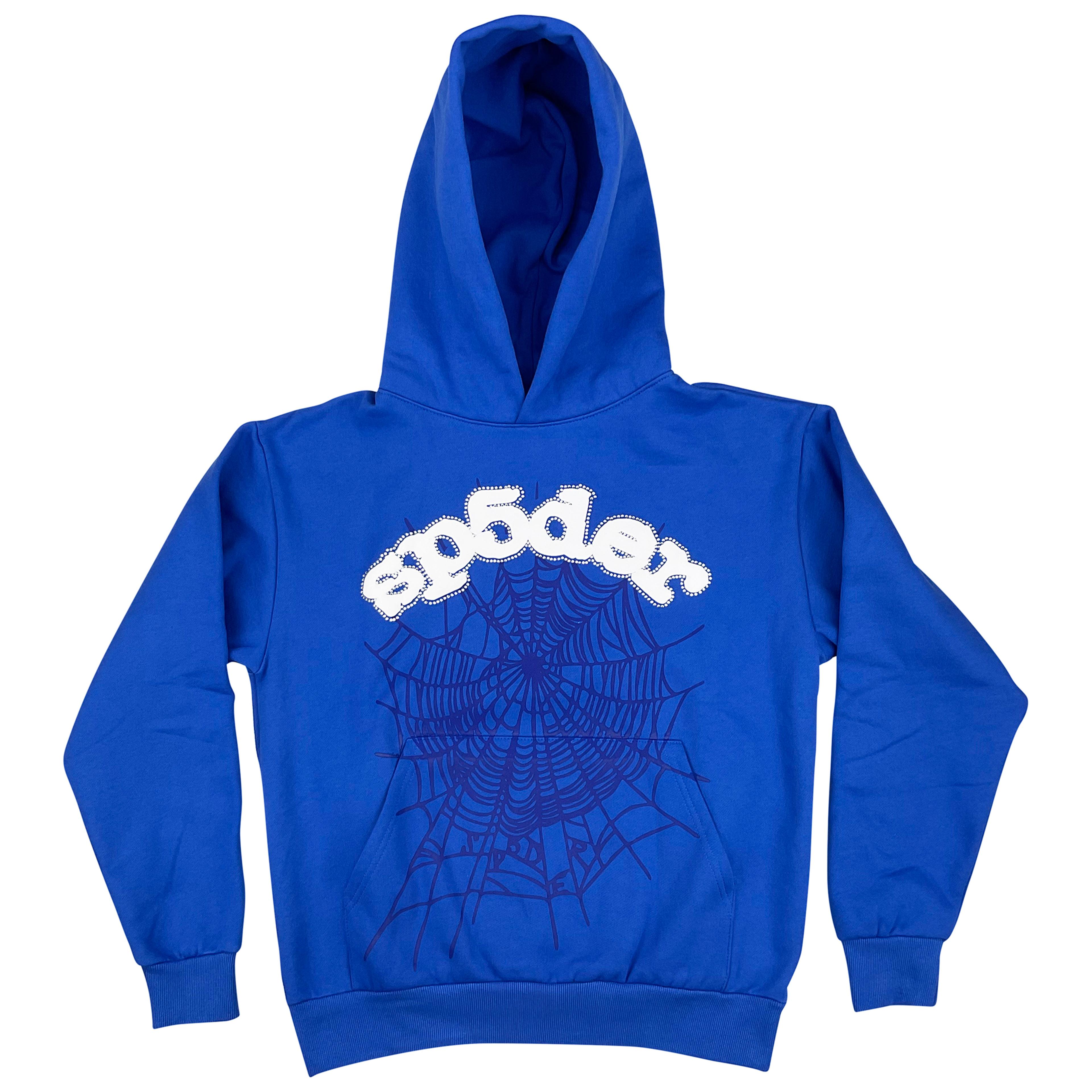 Sp5der Websuit Hoodie Sweatshirt Blue | Spider Worldwide